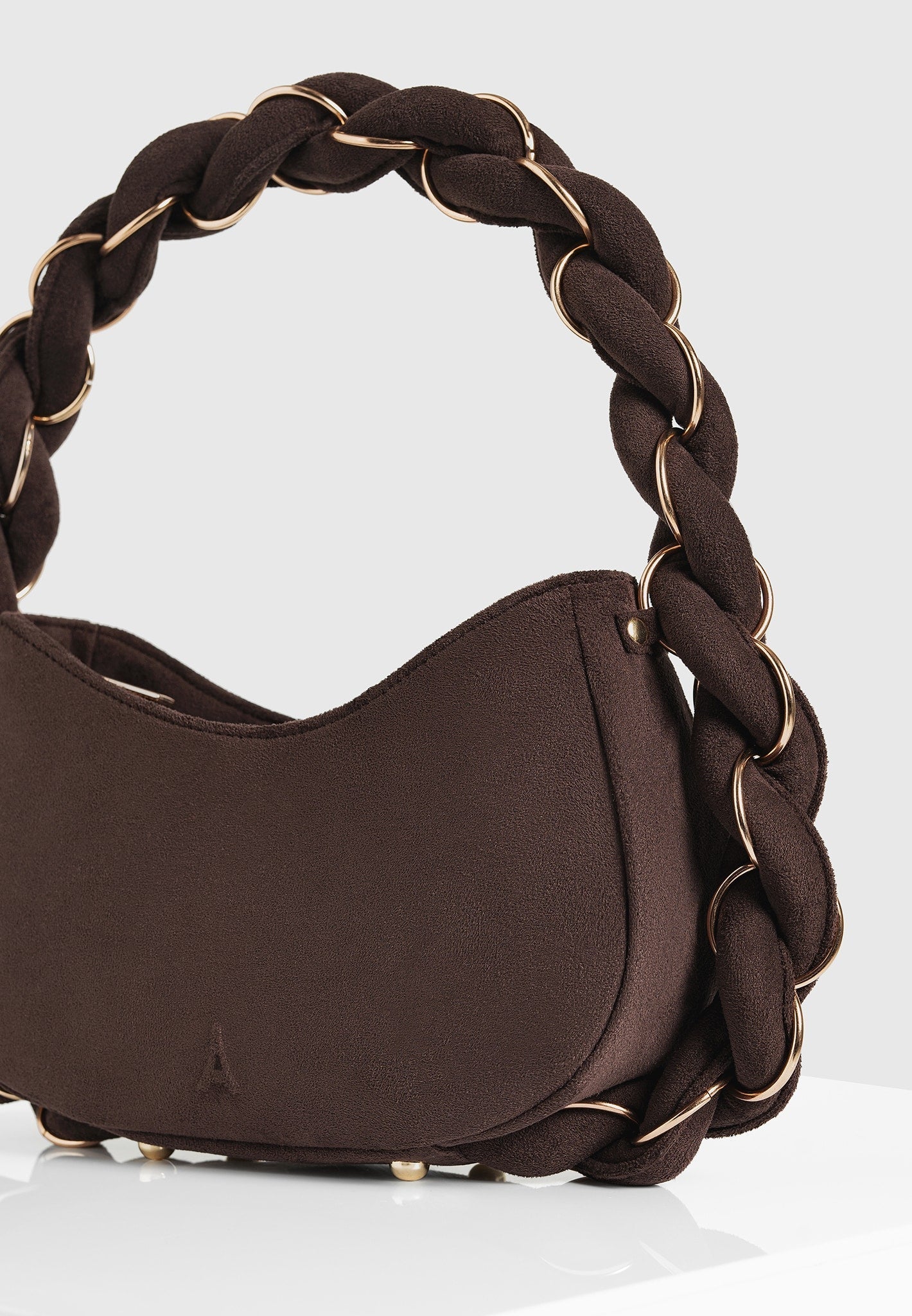 Somme Wildlederhandtasche - Braun