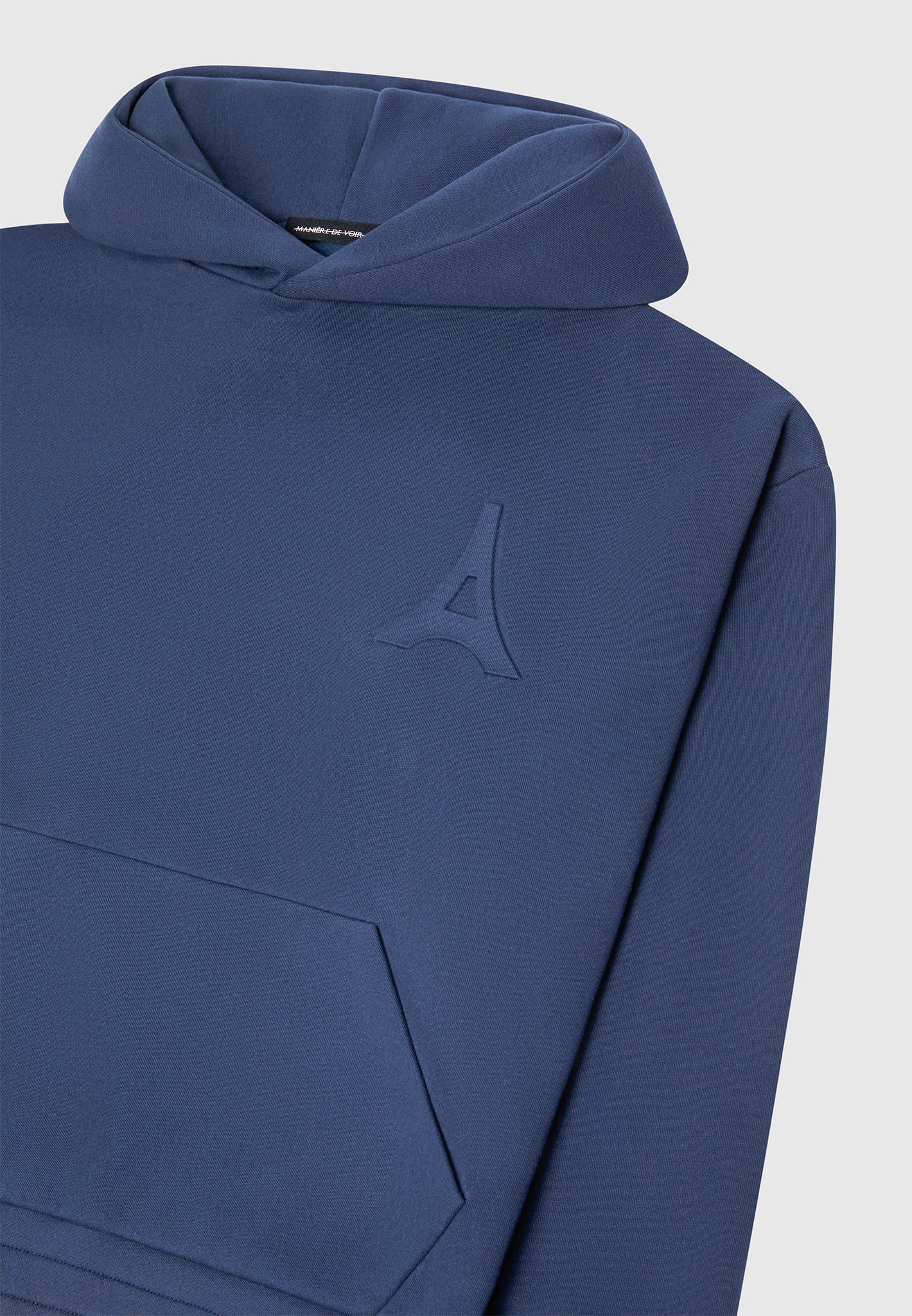 Kapuzenpullover mit Éternel-Eiffel-Prägung – Airforce-Blau