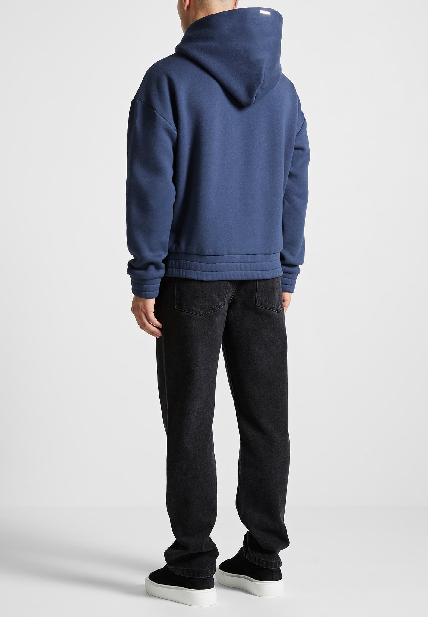 Kapuzenpullover mit Éternel-Eiffel-Prägung – Airforce-Blau