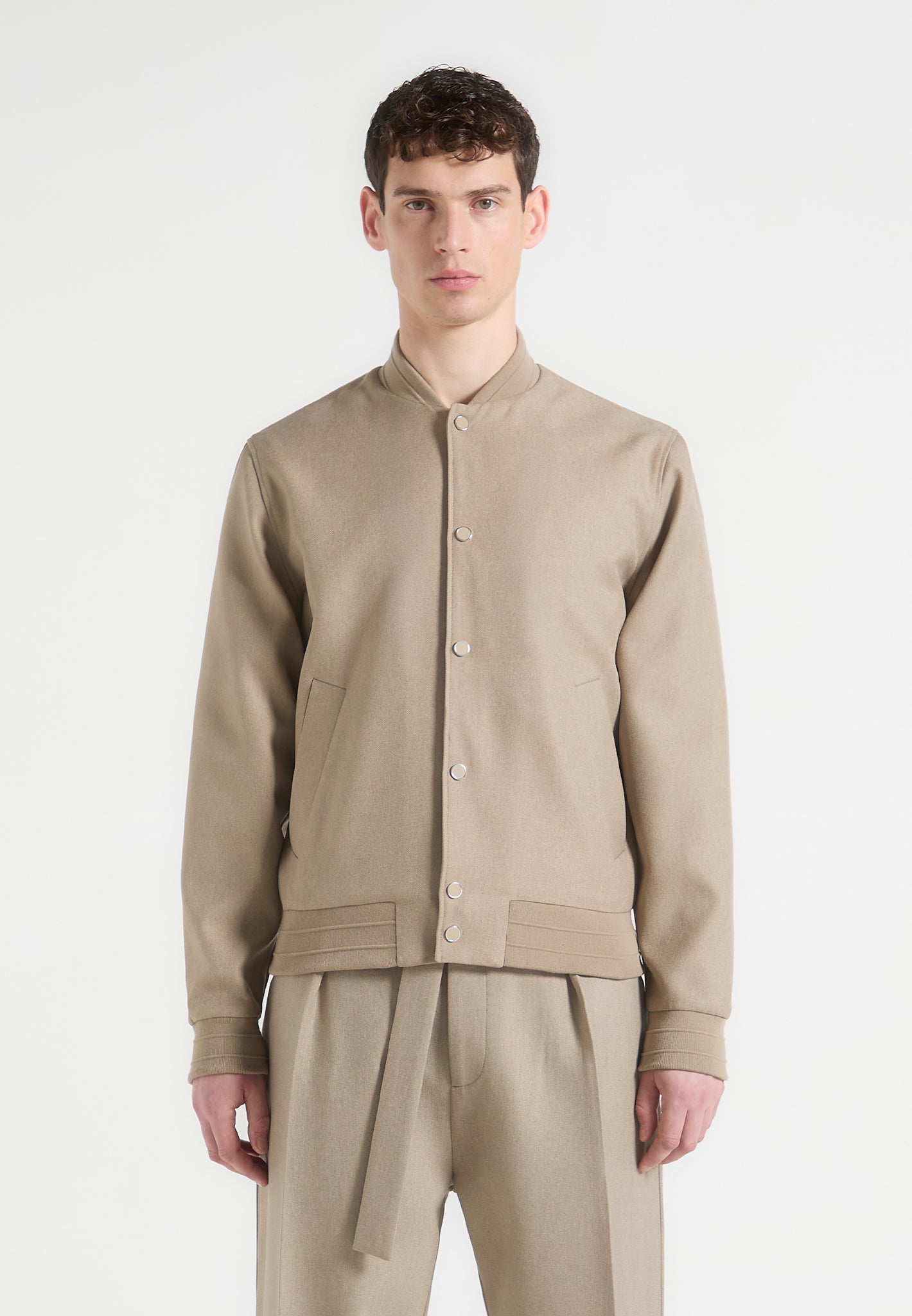 Maßgeschneiderte Bomberjacke - Beige