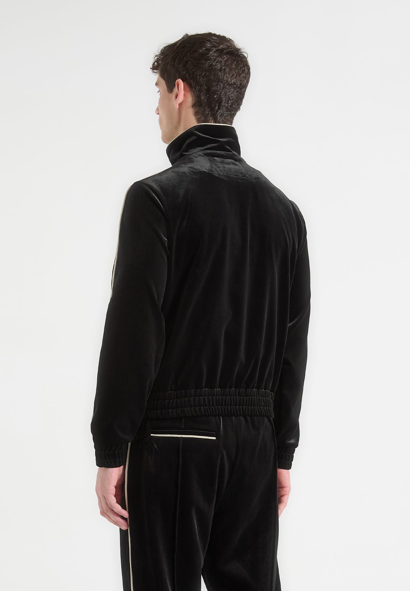 Eiffel Velours-Trainingsjacke - Schwarz