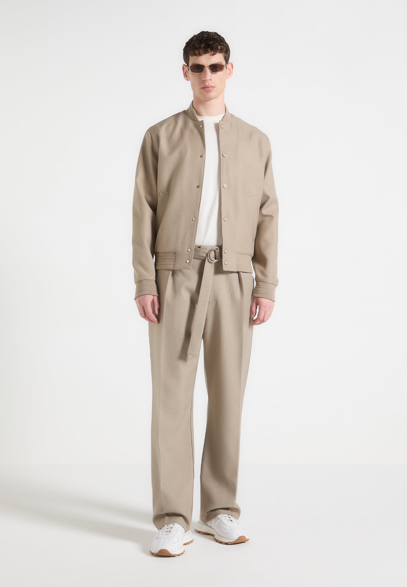 Maßgeschneiderte Bomberjacke - Beige