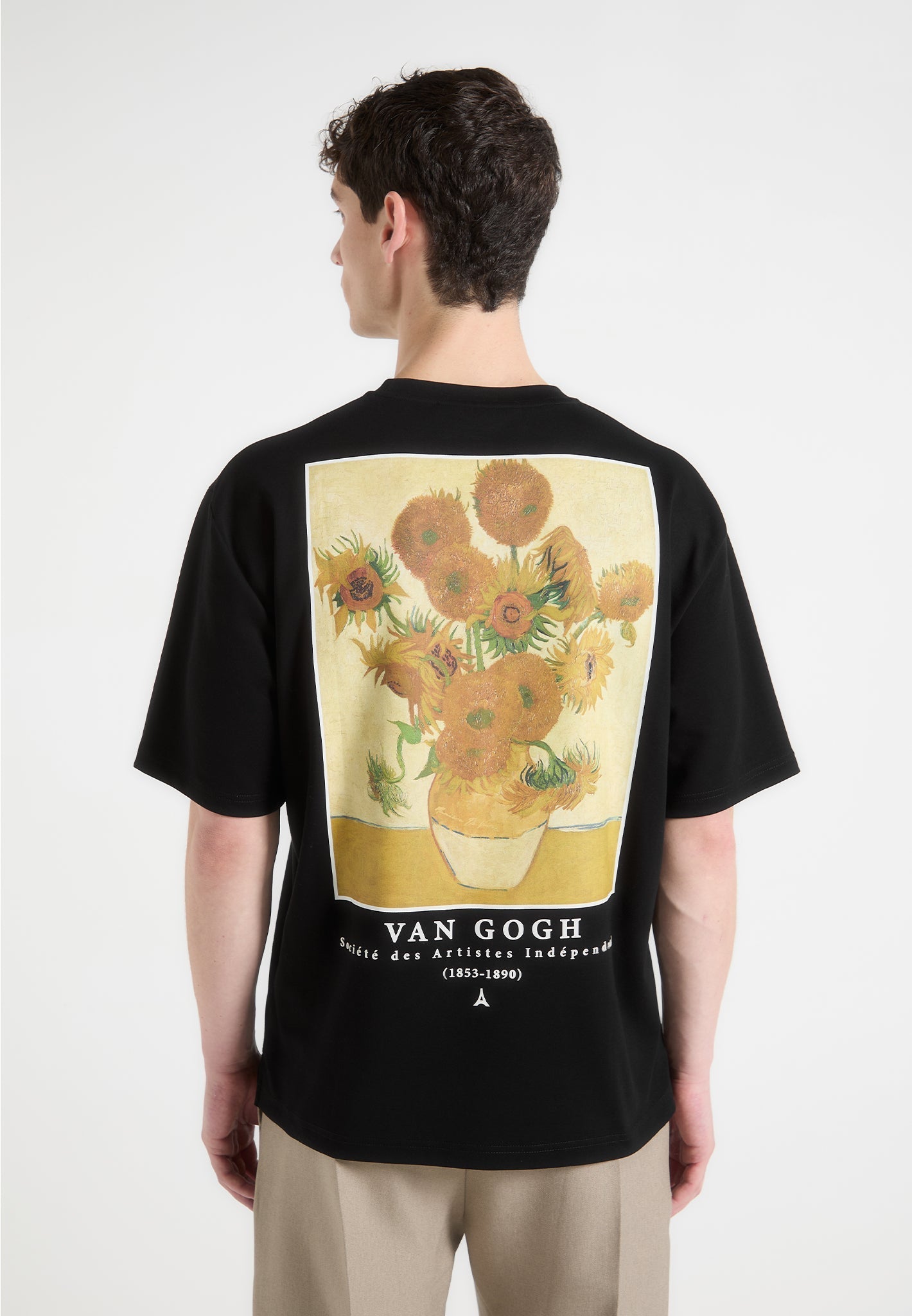 Van Gogh Sonnenblumen T-Shirt - Schwarz