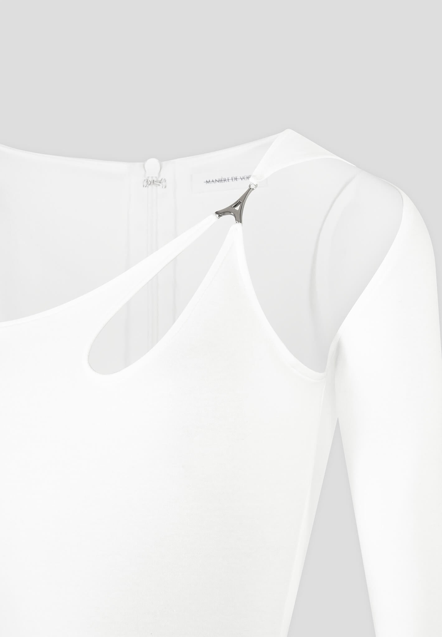 Jumpsuit mit Eiffel-Kettendetail - Off White