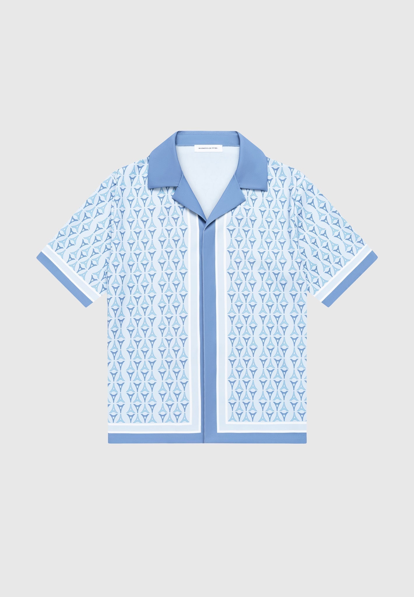 Resort-Hemd mit Eiffel-Monogramm - Blau