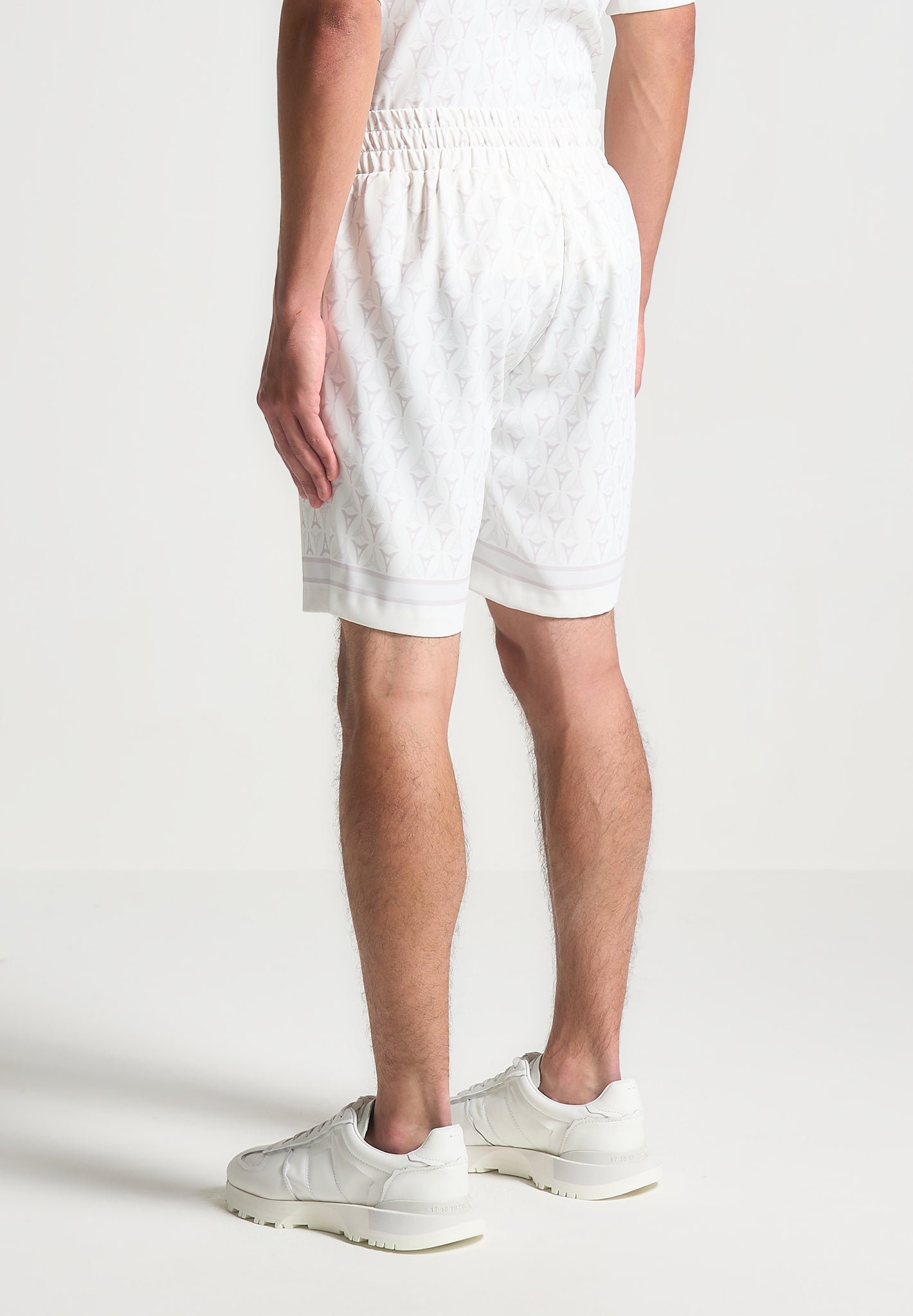 Eiffel-Monogramm-Shorts - Weiß