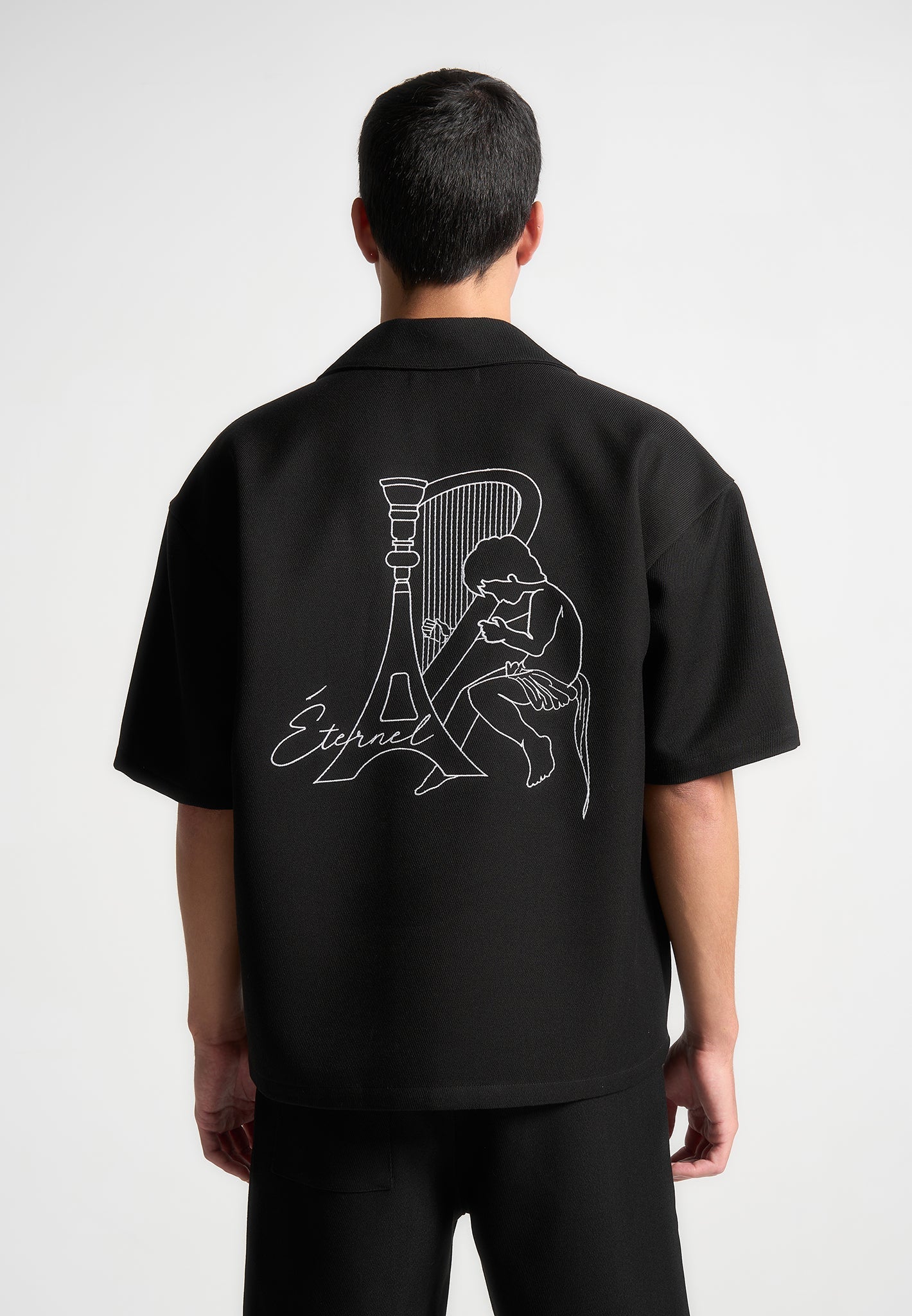 Eiffel Twill-Hemd - Schwarz