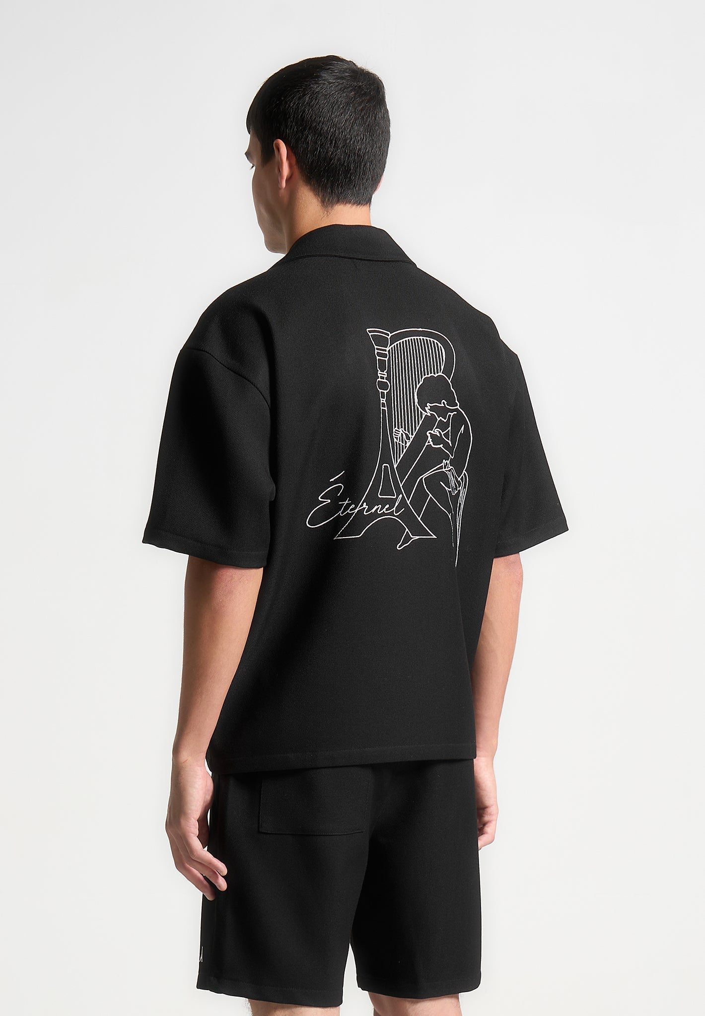 Eiffel Twill-Hemd - Schwarz