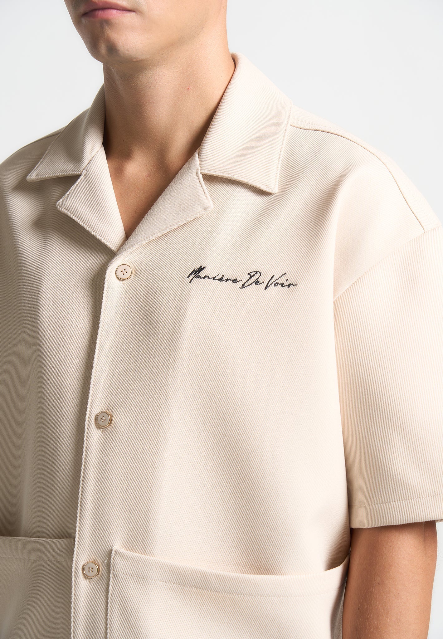 Eiffel Twill-Hemd - Creme