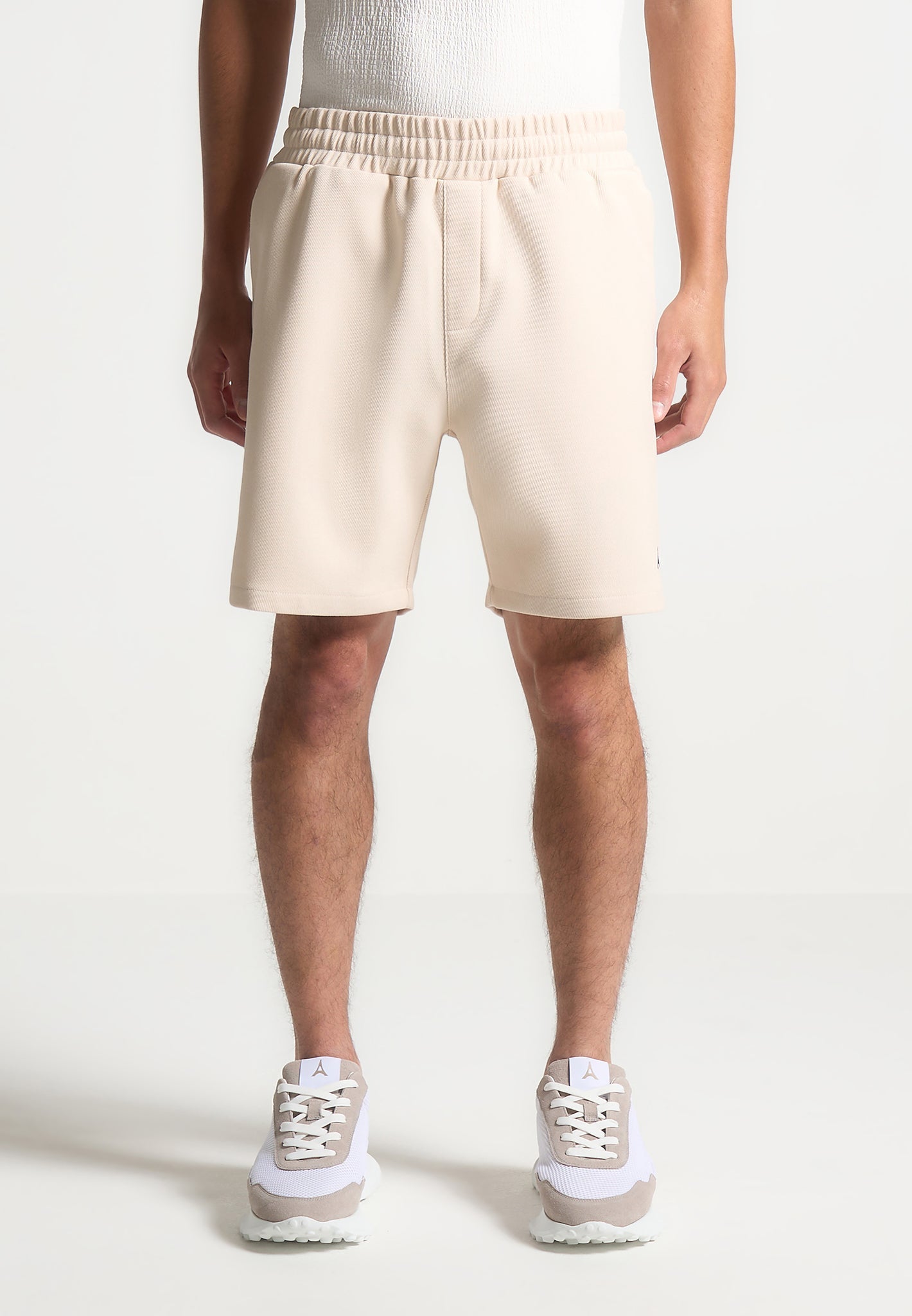 Eiffel Twill-Shorts - Creme