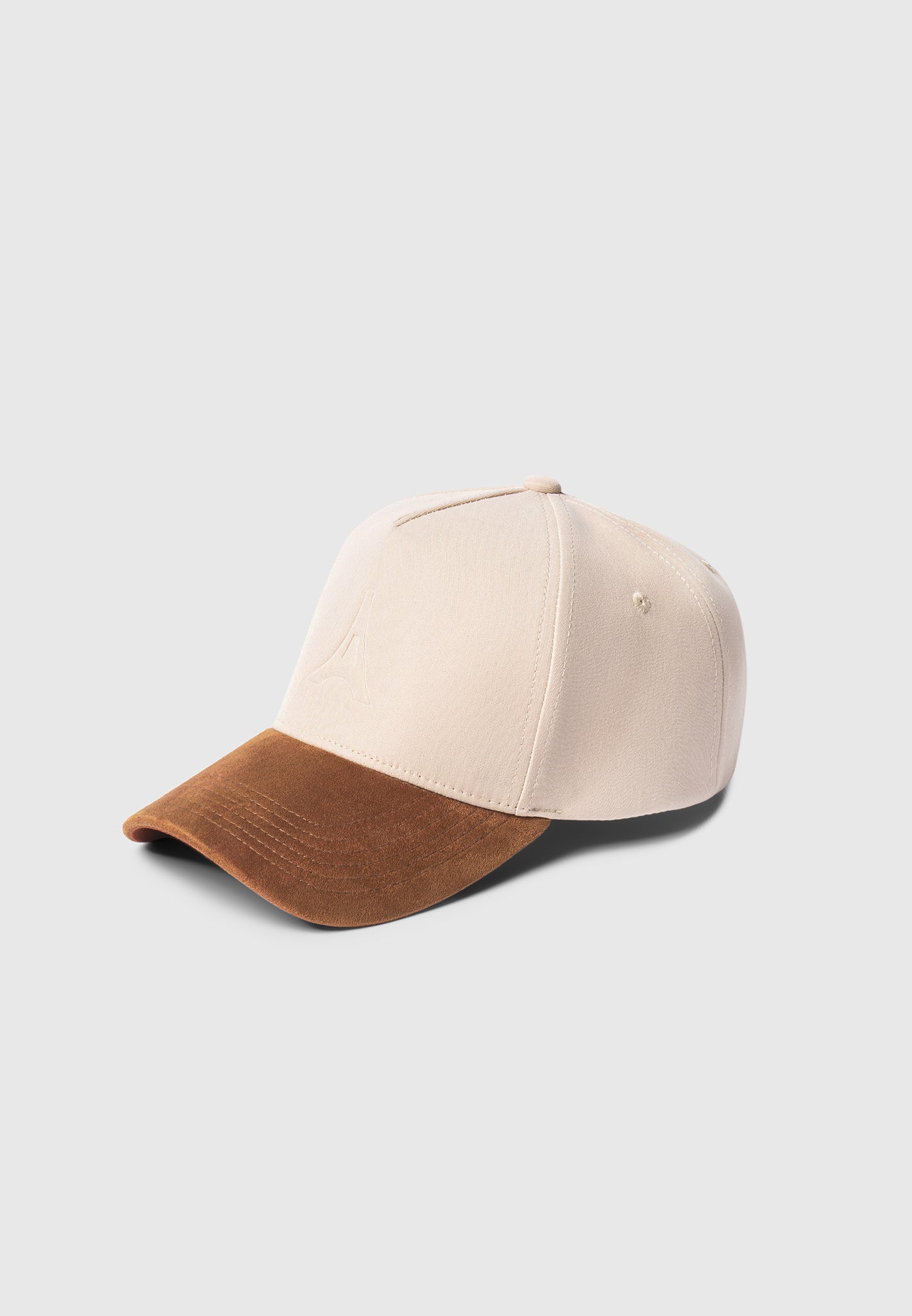 Geprägte Eiffel-Kappe - Creme/Rehbraun