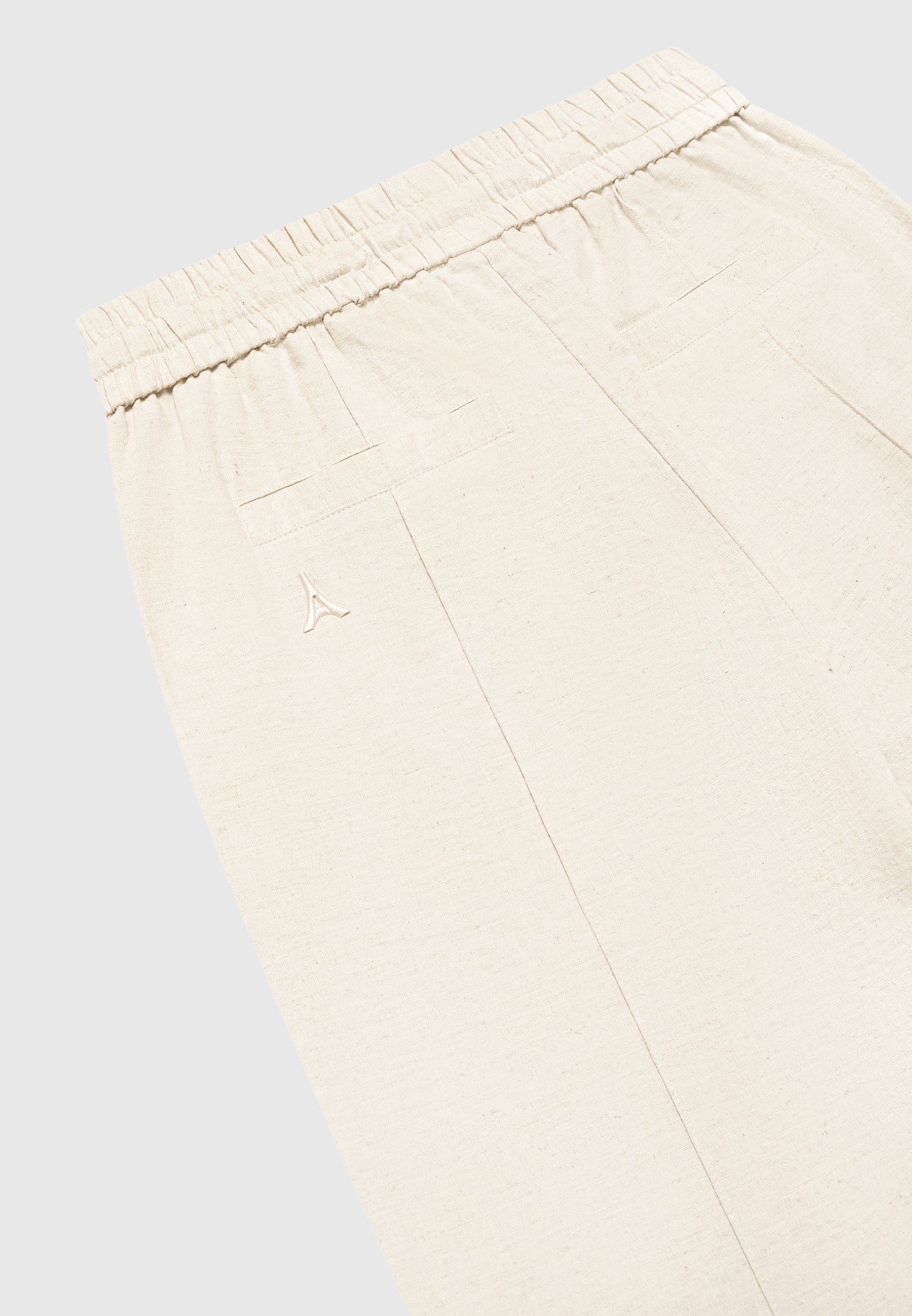 Leinenhose mit Biesen - Natur