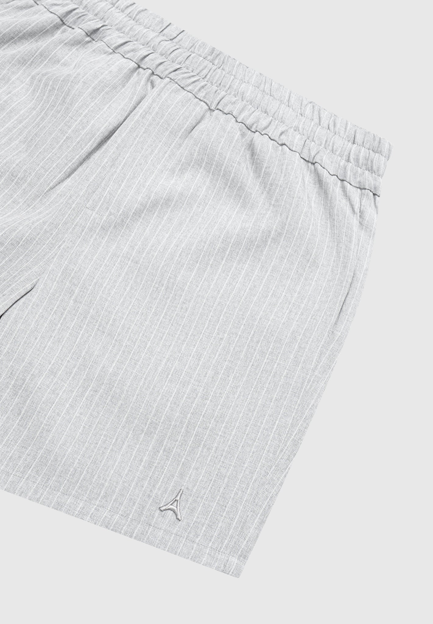 Nadelstreifen-Shorts - Grau