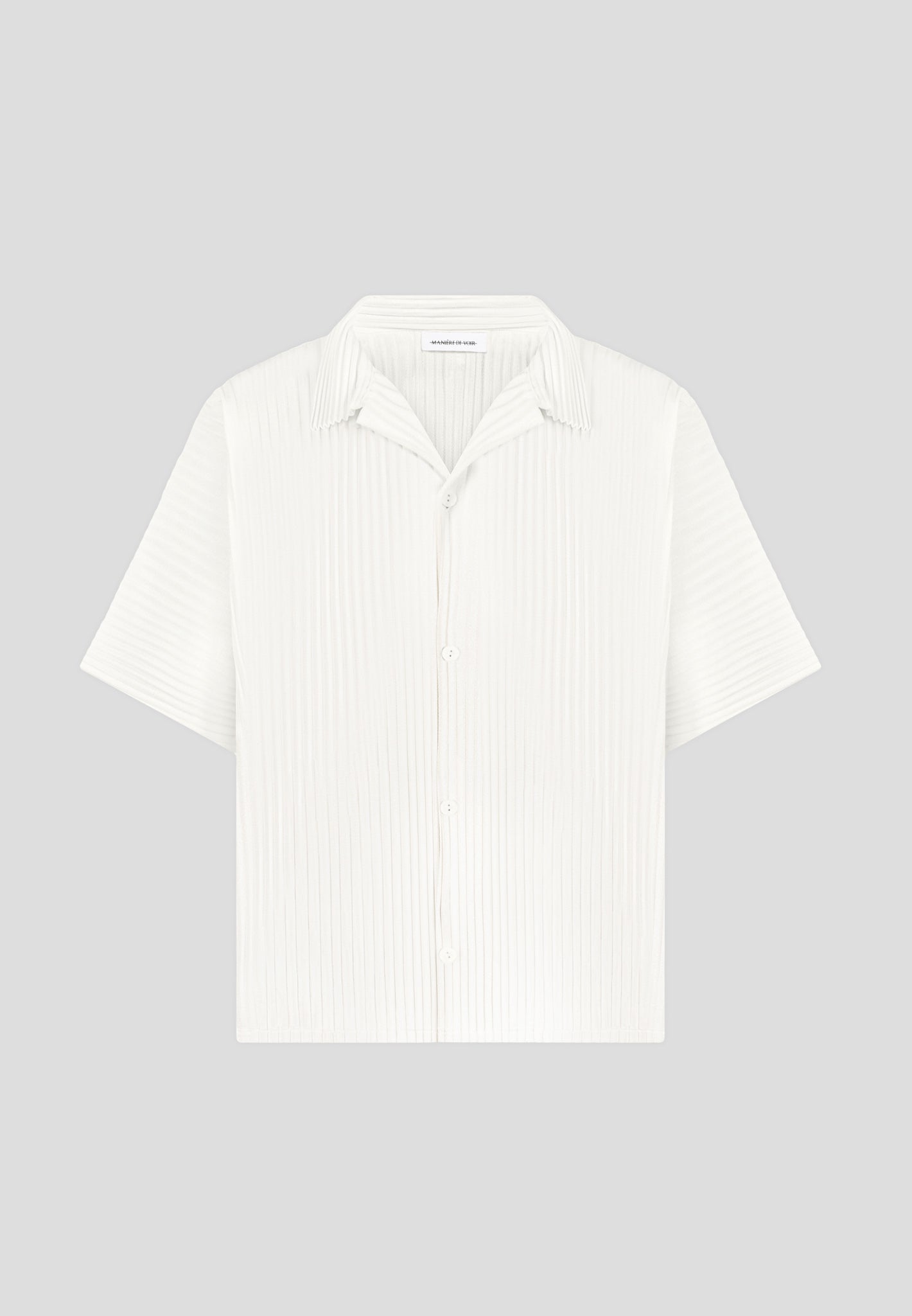 Plissee-Hemd - Off White