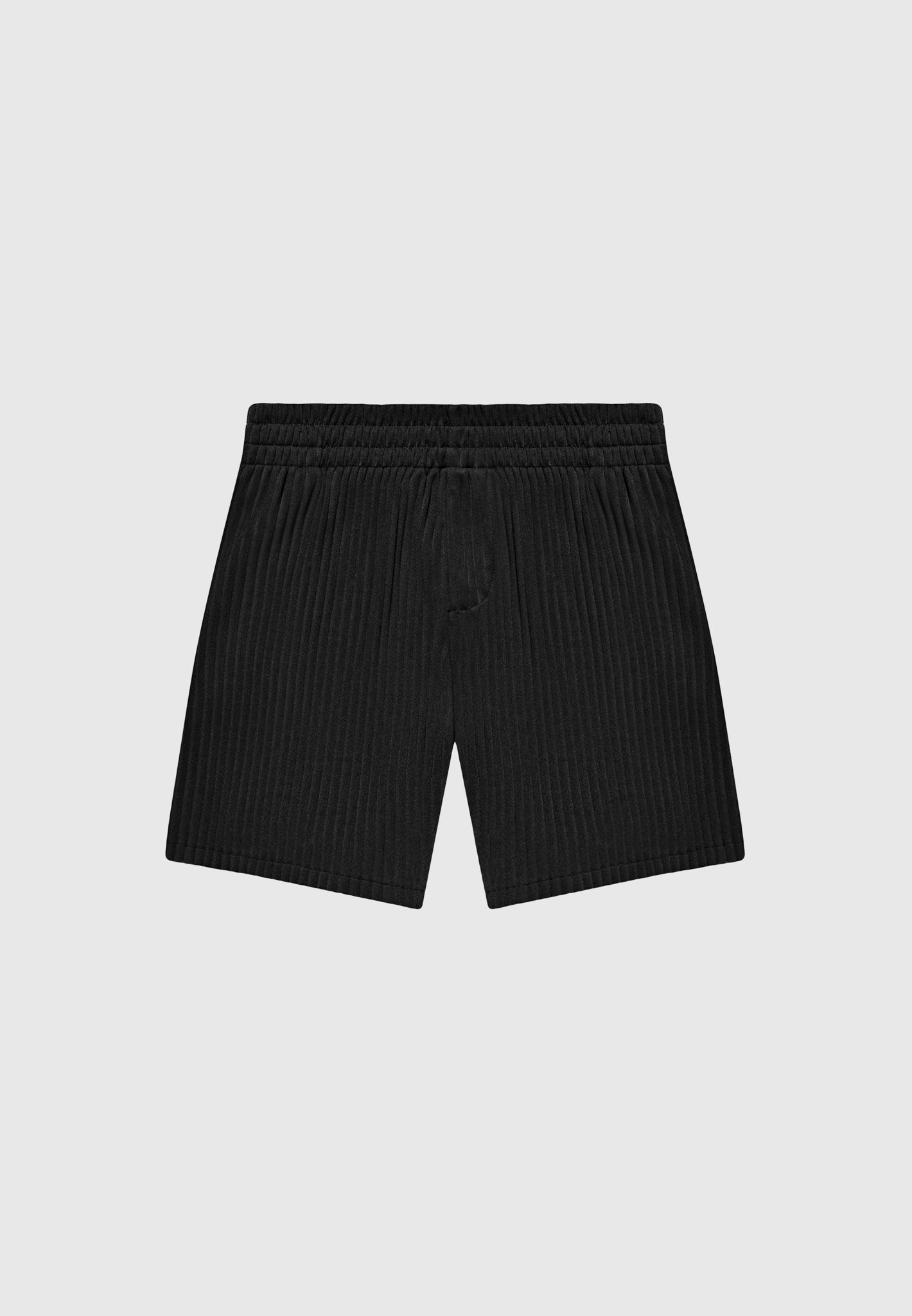 Shorts mit Falten - Schwarz