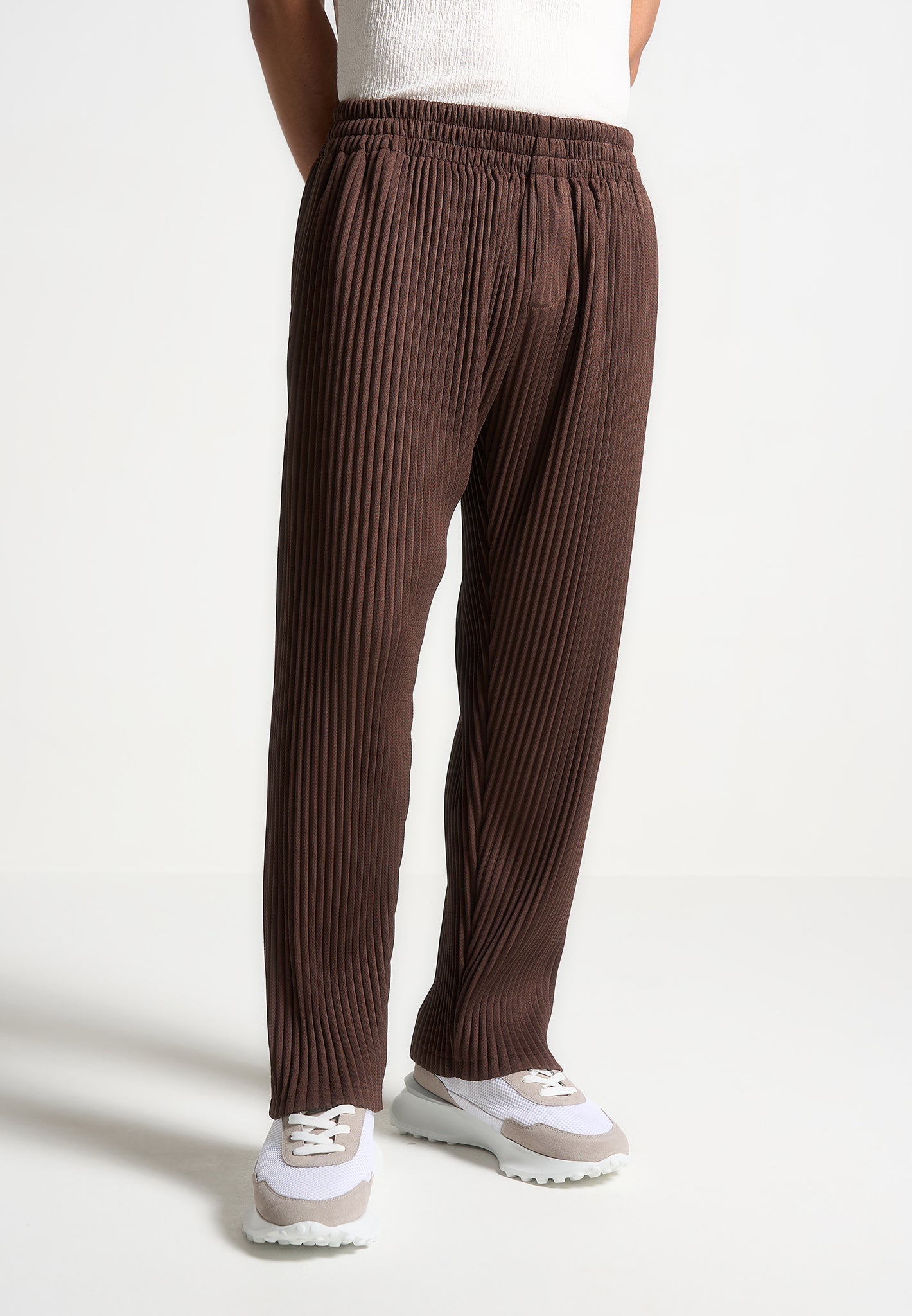 Bundfaltenhose - Braun