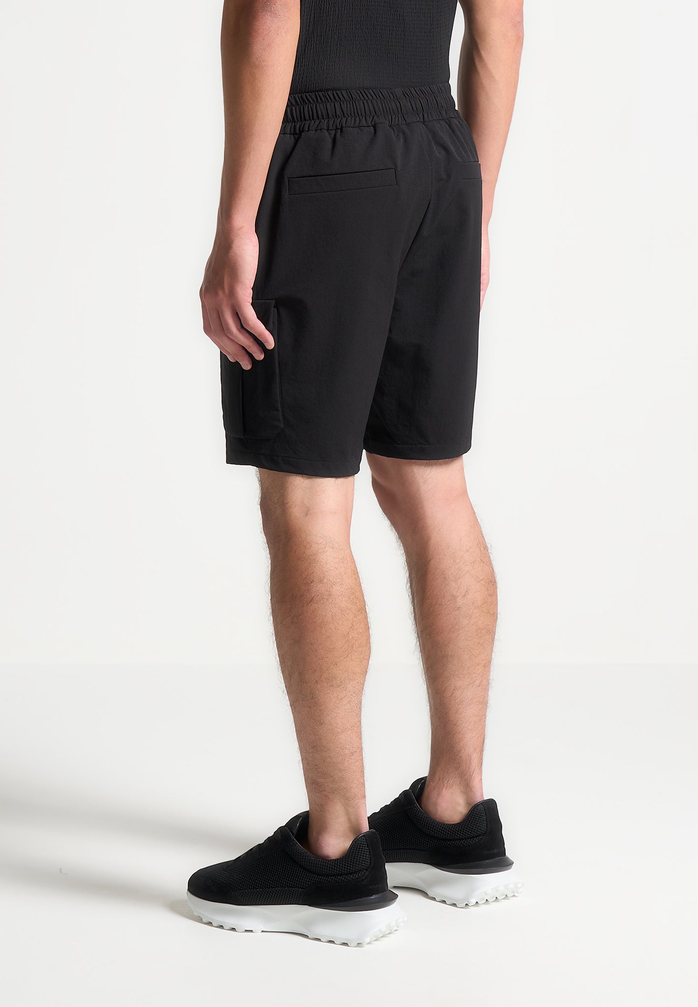 Technische Cargo-Shorts - Schwarz
