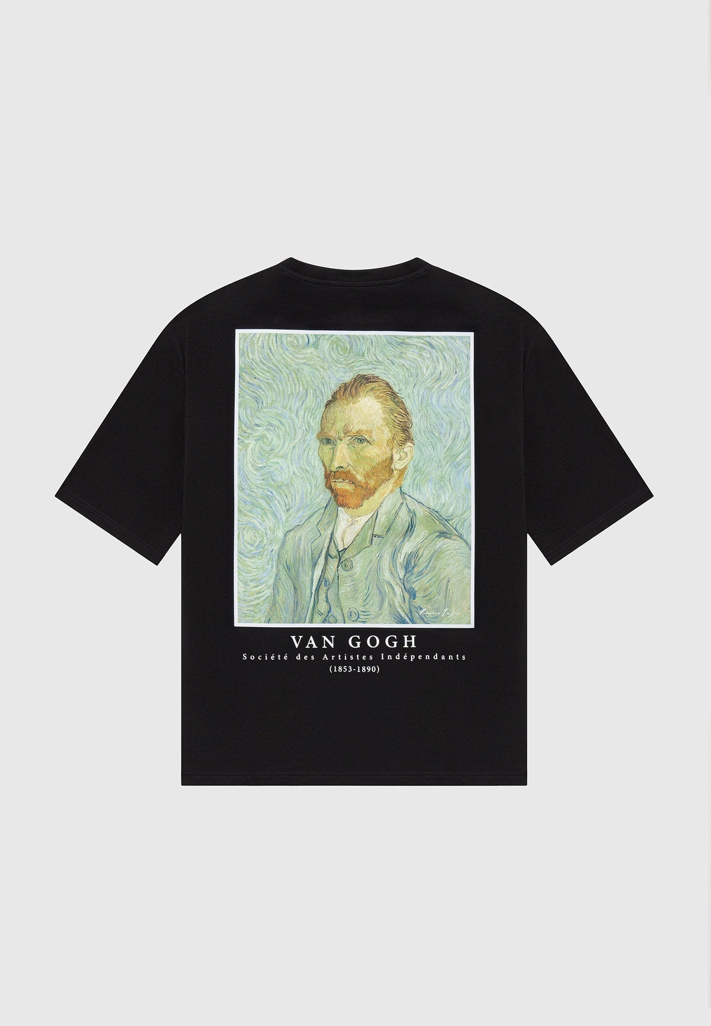 Van Gogh Selbstporträt T-Shirt - Schwarz