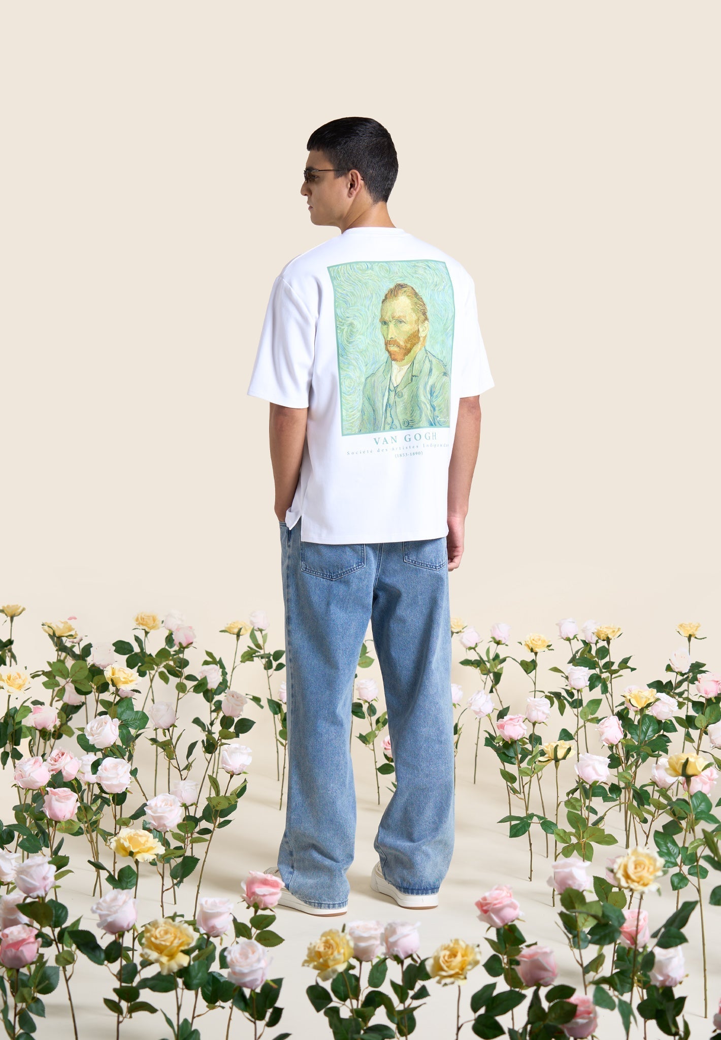 Van Gogh Selbstporträt T-Shirt - Weiß
