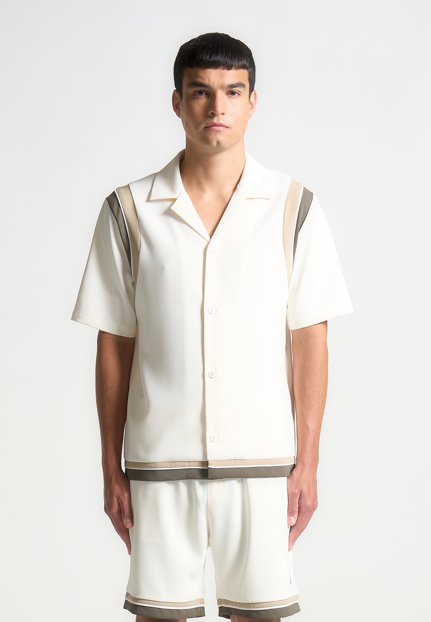 Varsity Revere Shirt - Creme
