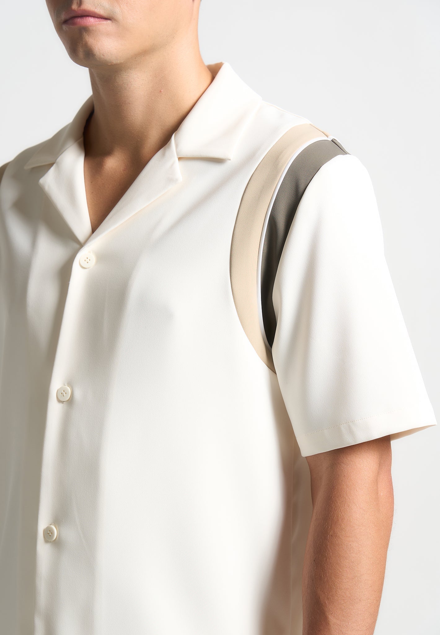 Varsity Revere Shirt - Creme
