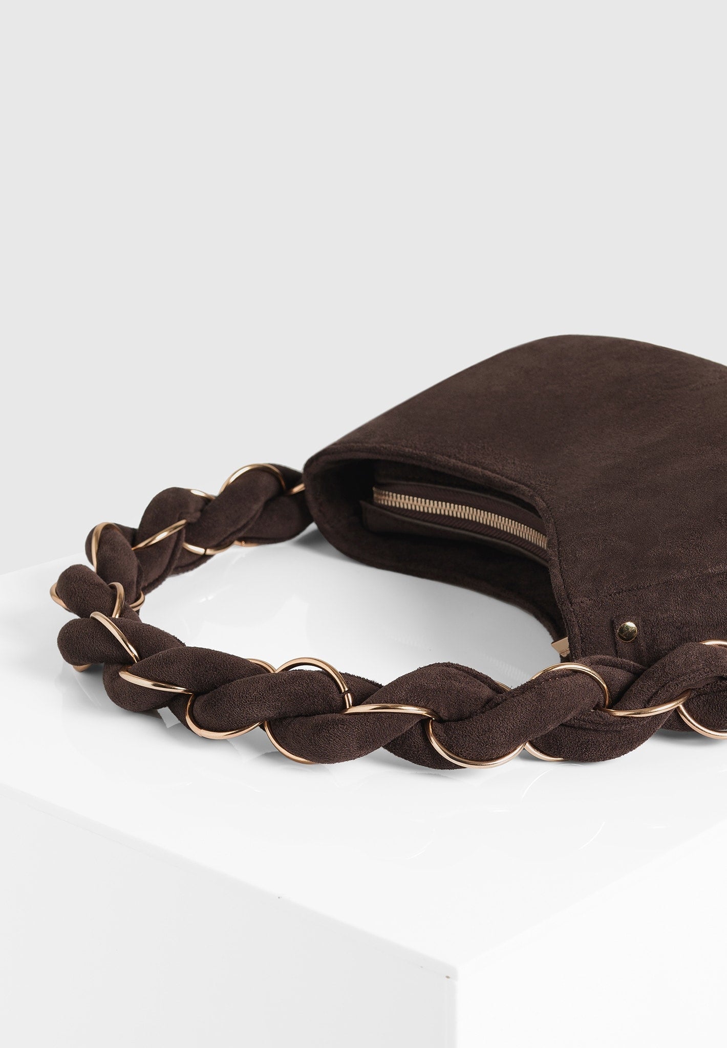 Somme Wildlederhandtasche - Braun