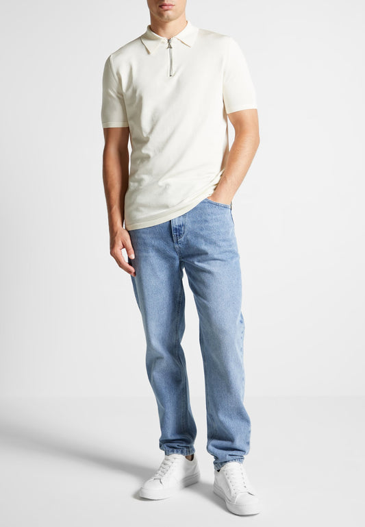 Luxuriöses Poloshirt mit Reißverschluss – Off White 