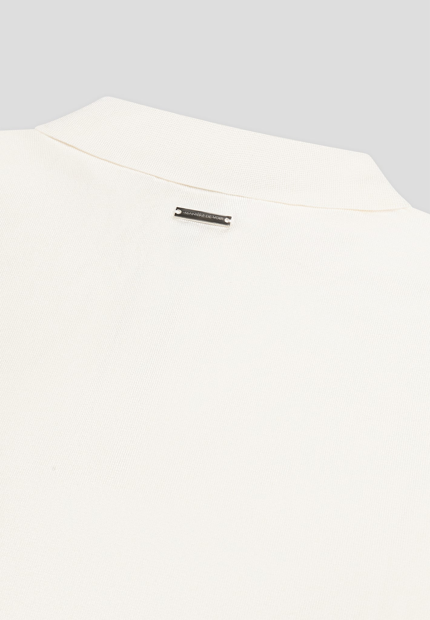 Luxuriöses Poloshirt mit Reißverschluss – Off White 