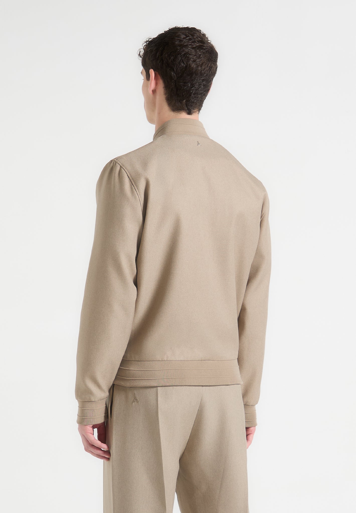 Maßgeschneiderte Bomberjacke - Beige 