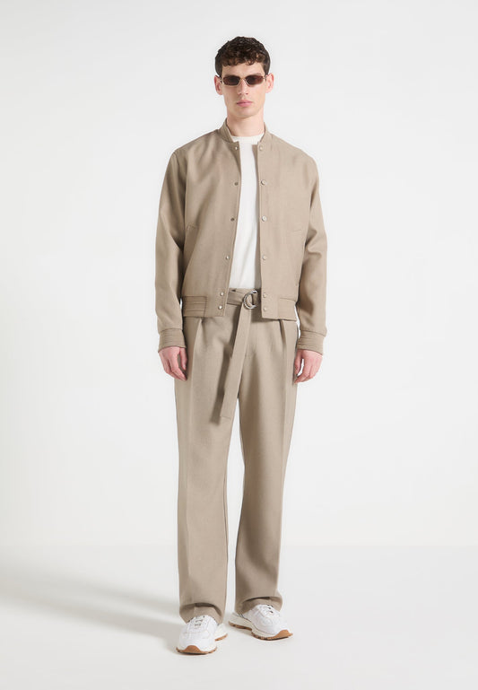 Maßgeschneiderte Bomberjacke - Beige 