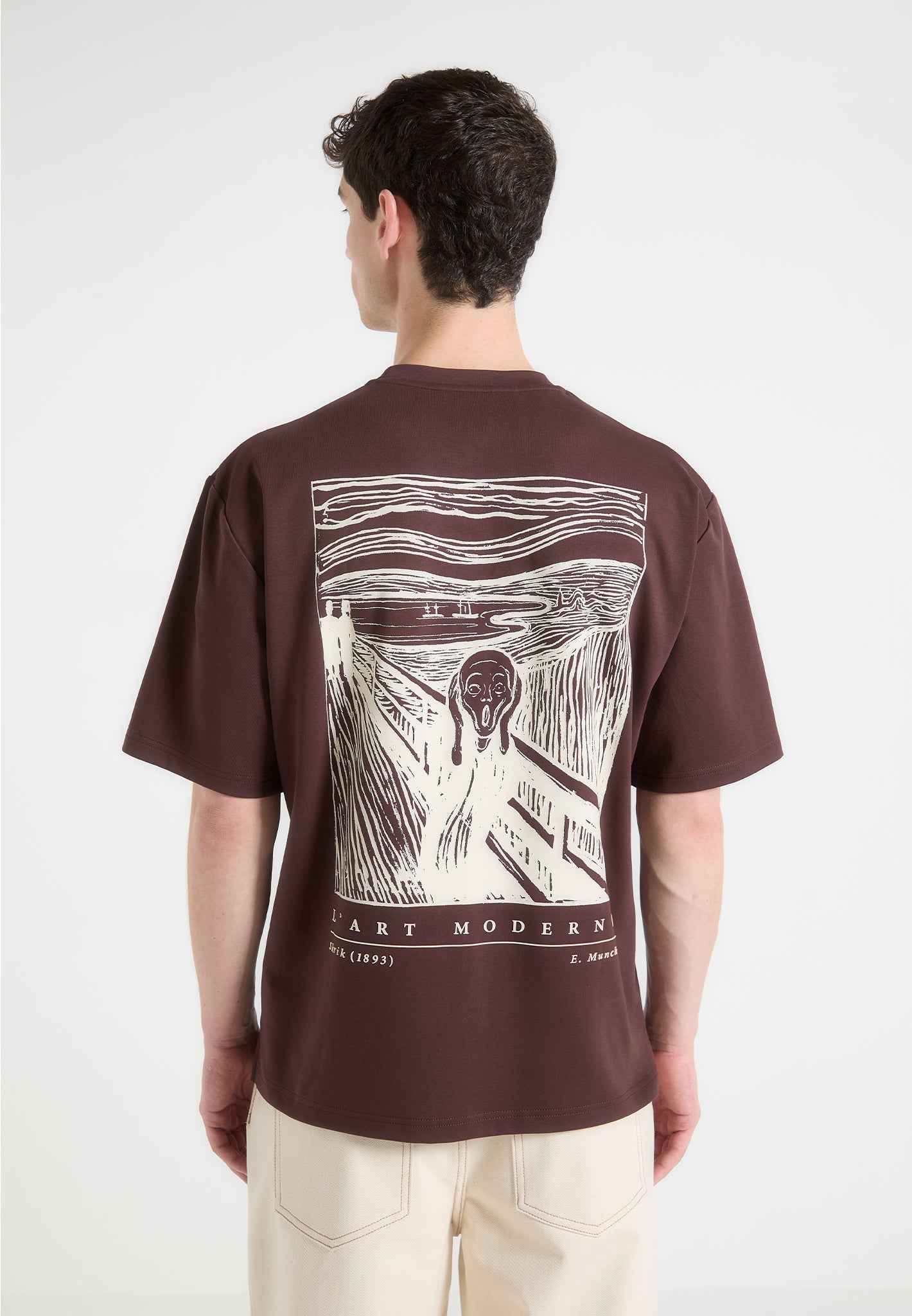 The Scream T-Shirt - Braun 