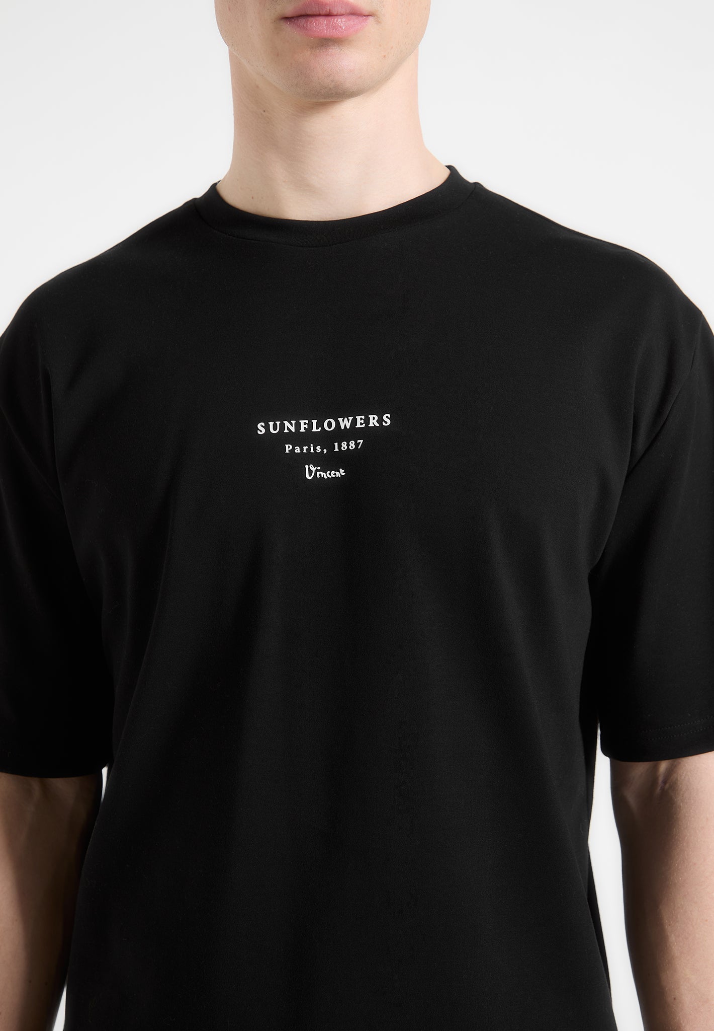 Van Gogh Sonnenblumen T-Shirt - Schwarz 