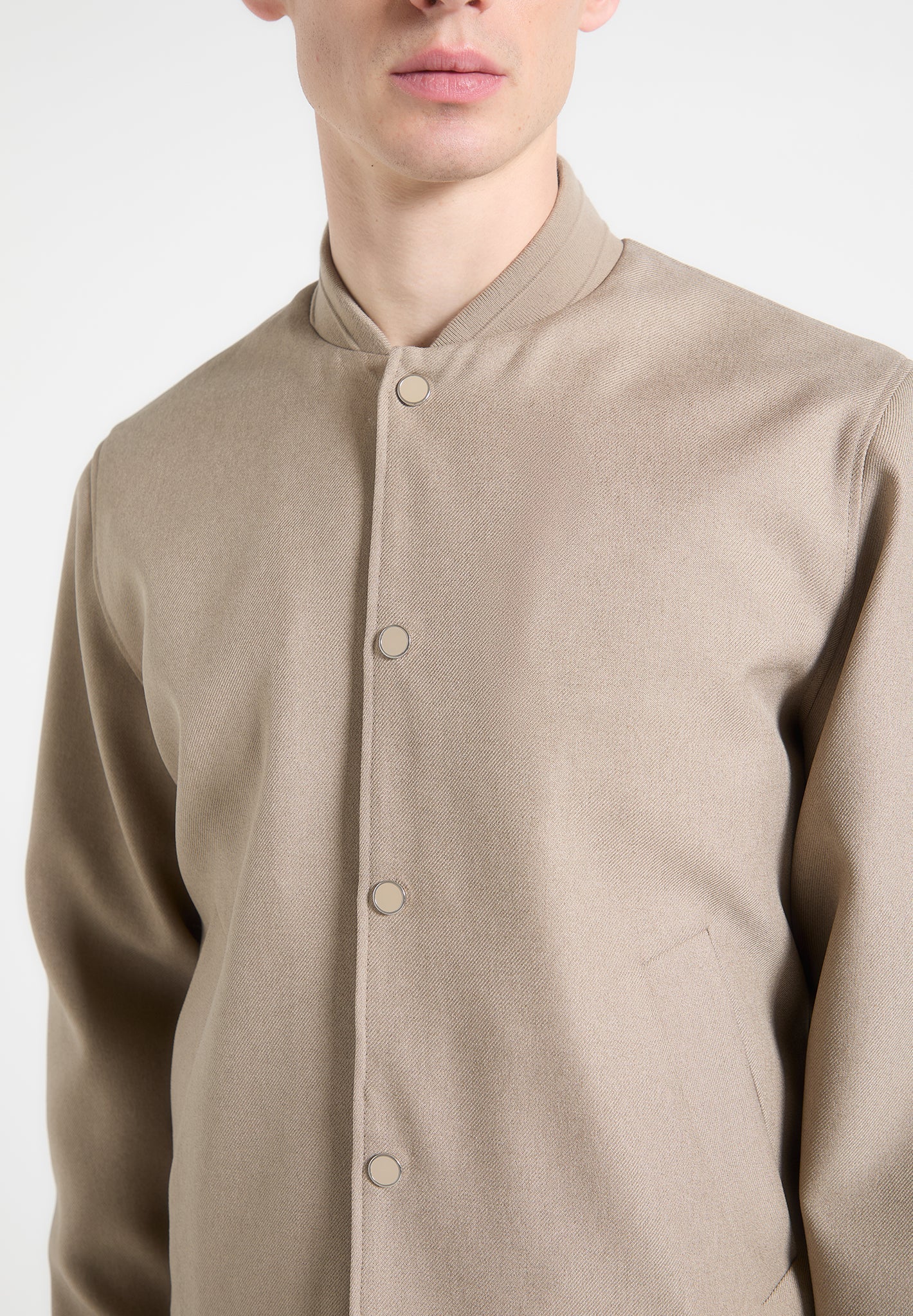 Maßgeschneiderte Bomberjacke - Beige 