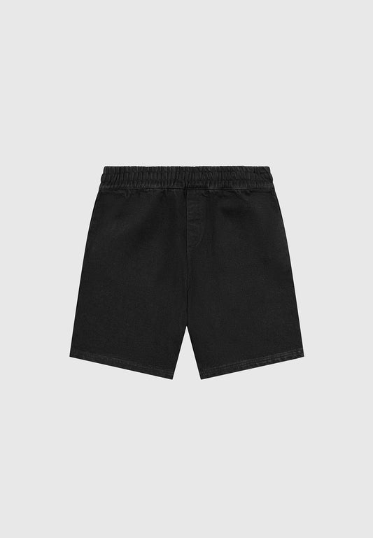 Jeansshorts - Schwarz