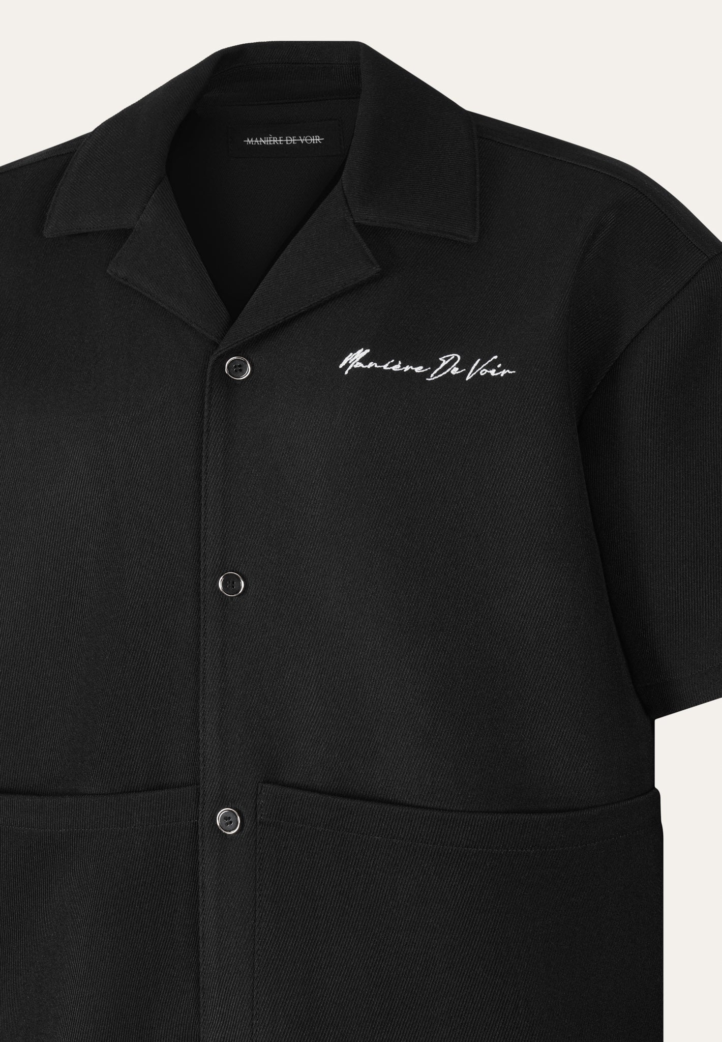 Eiffel Twill-Hemd - Schwarz