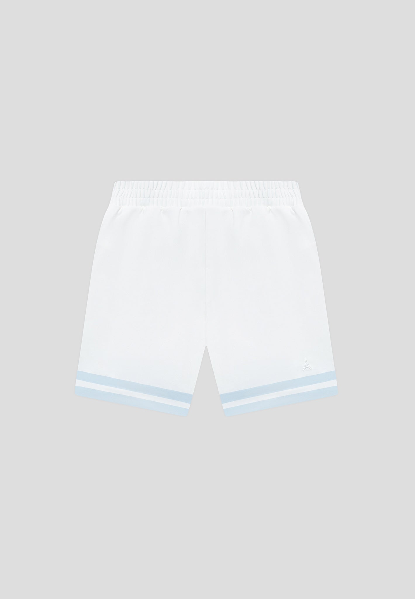 Shorts mit Blumenbordüre - Blau