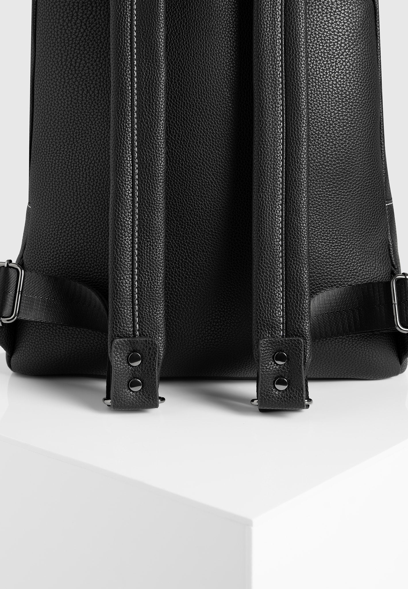 Lyon Rucksack mit Wildleder-Panel - Schwarz 