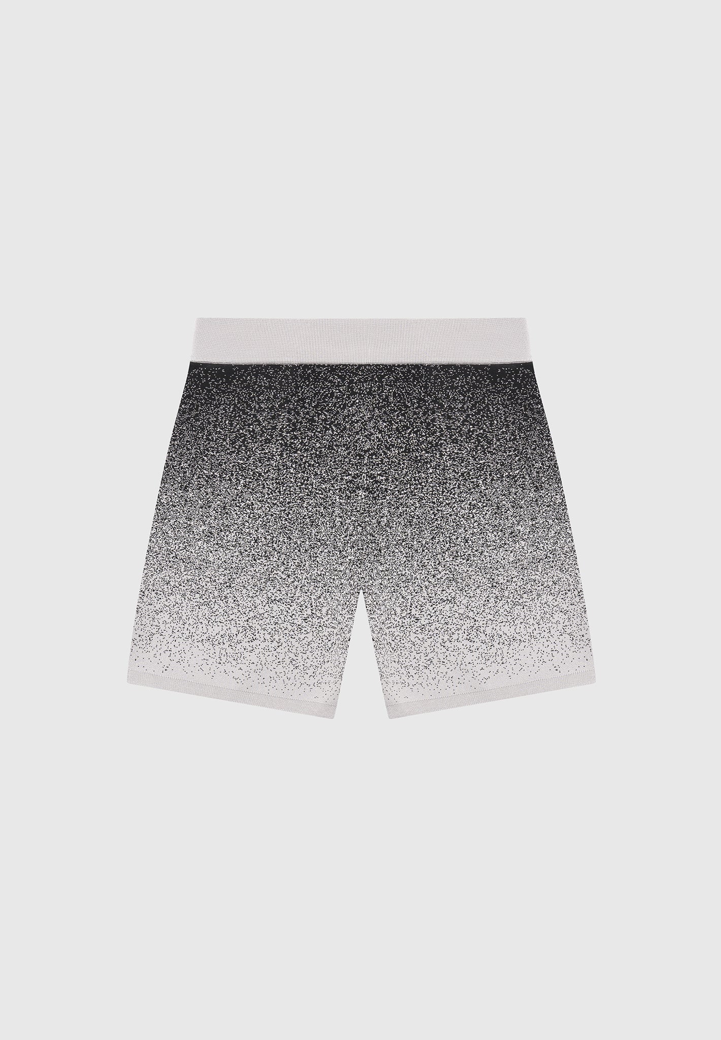 Ombré-Strickshorts - Grau/Schwarz