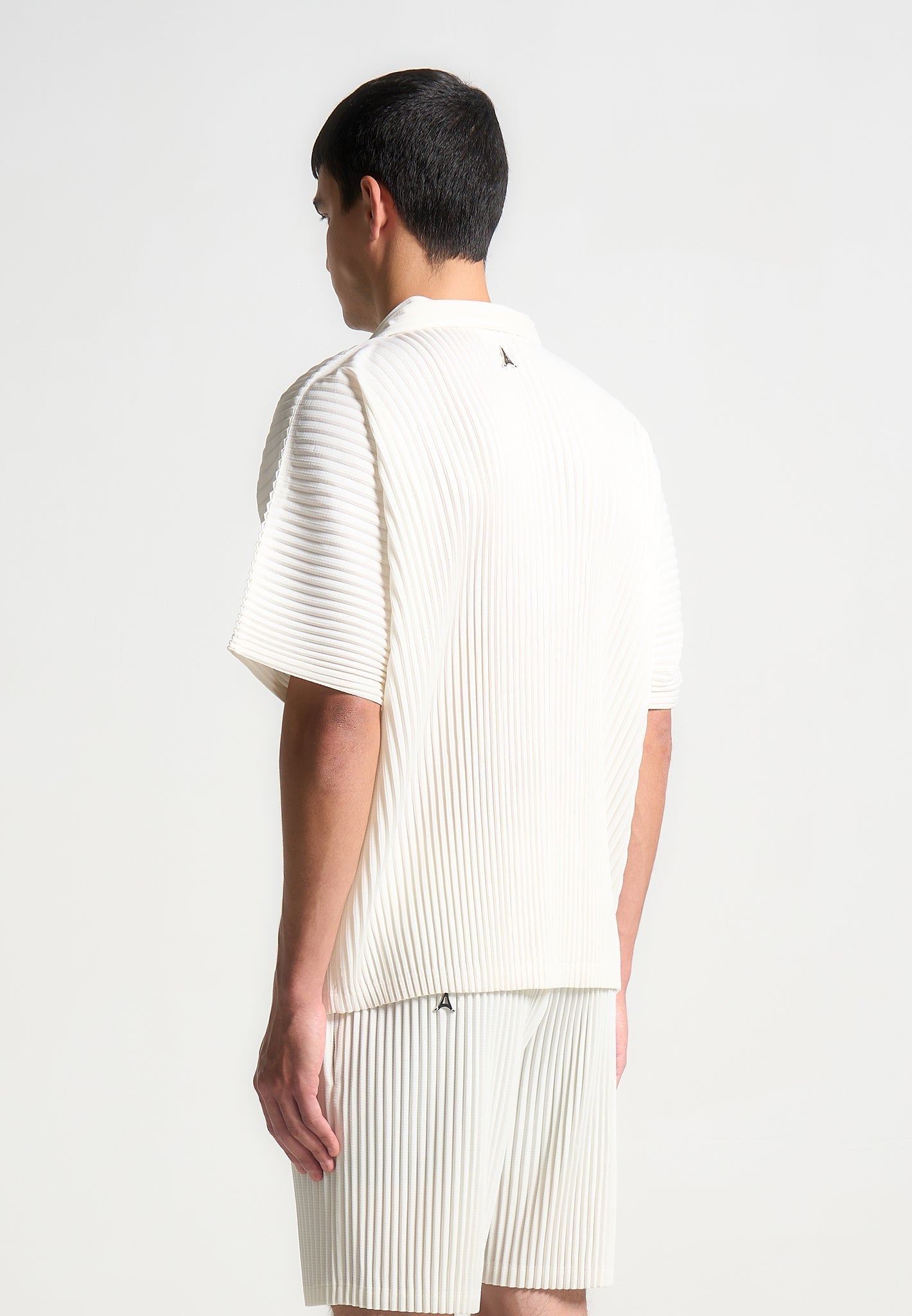 Plissee-Hemd - Off White