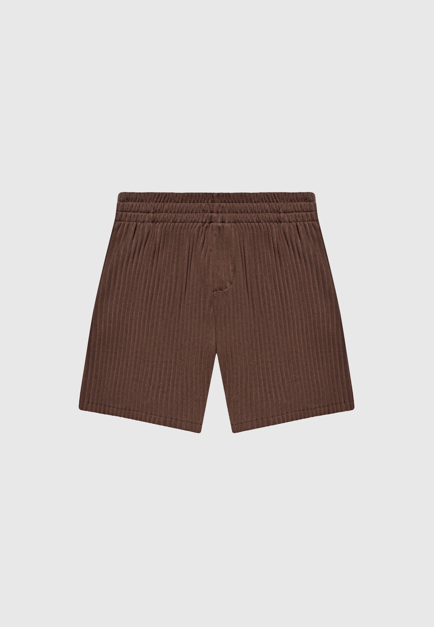 Shorts mit Falten - Braun 