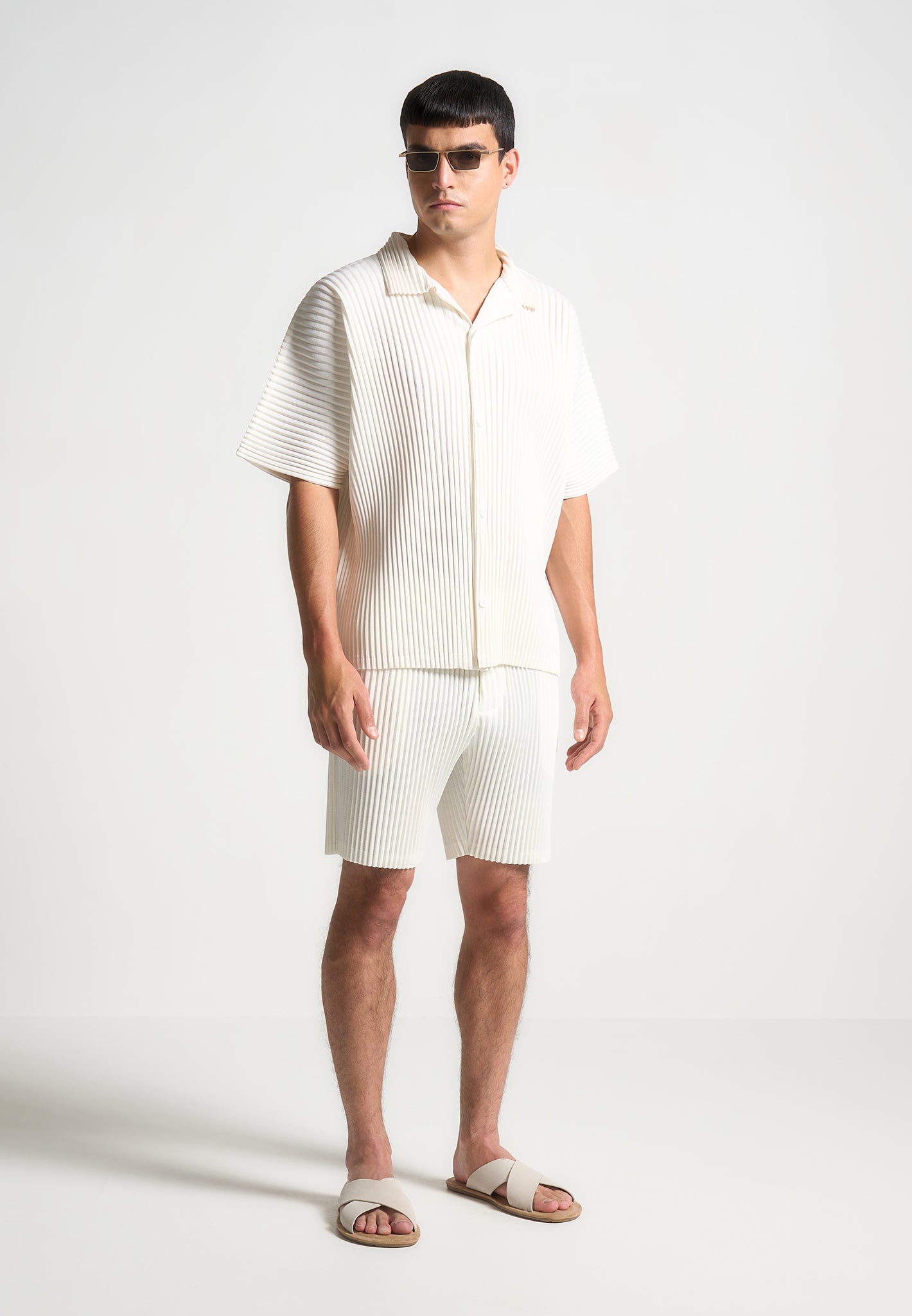 Shorts mit Falten - Off White