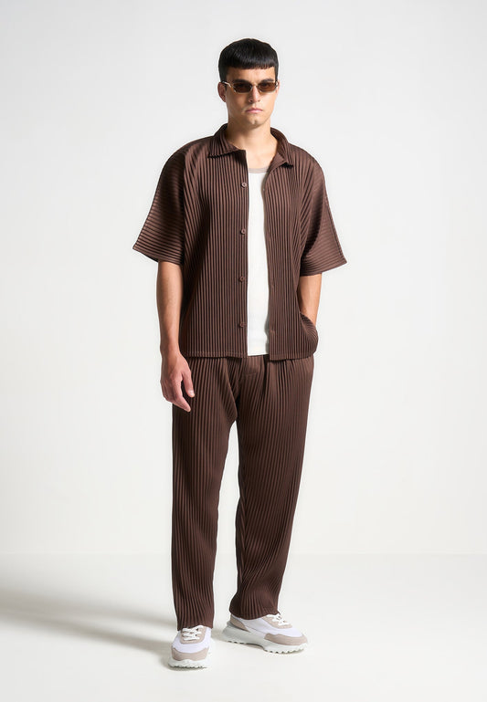 Bundfaltenhose - Braun