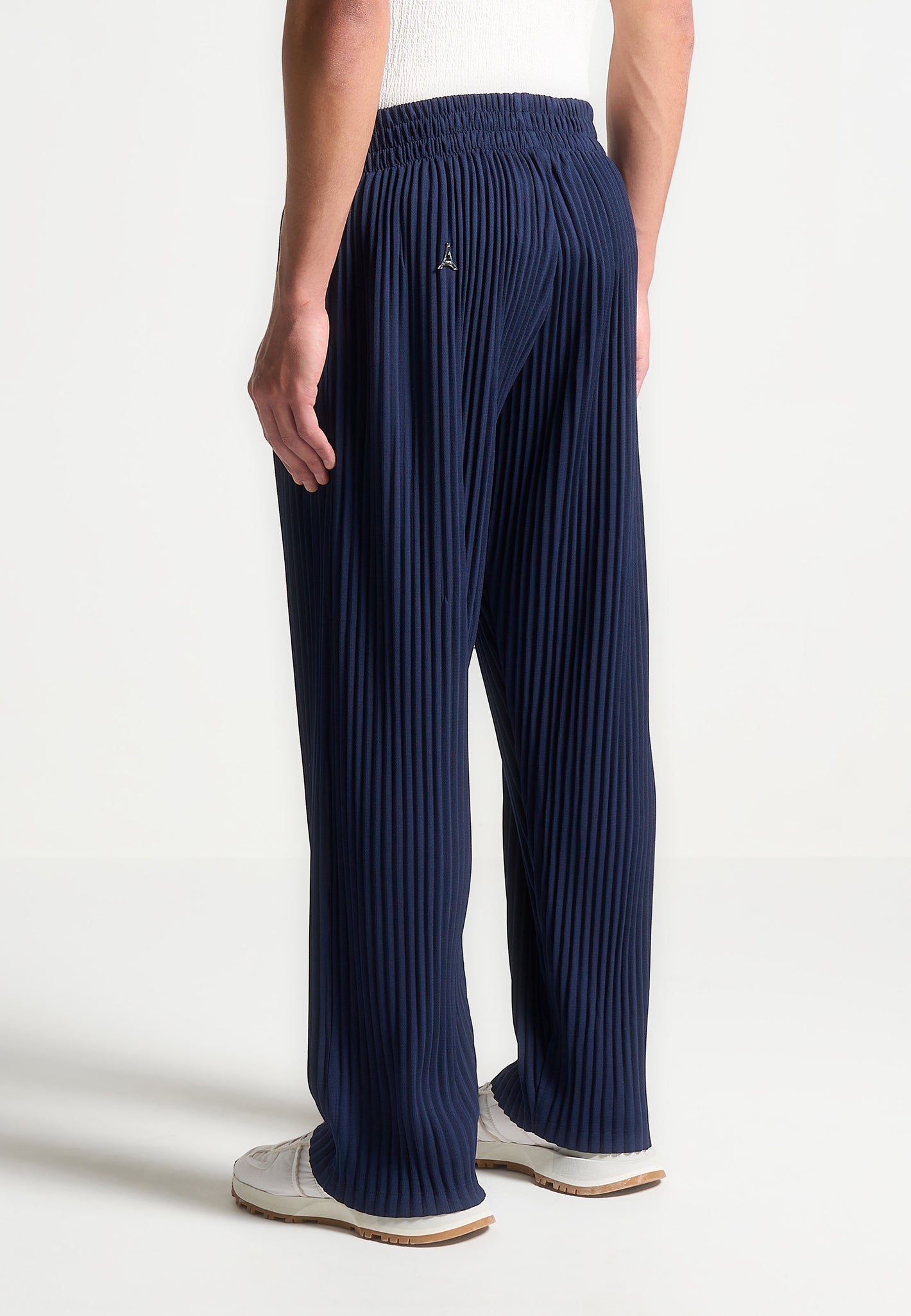 Bundfaltenhose - Marineblau