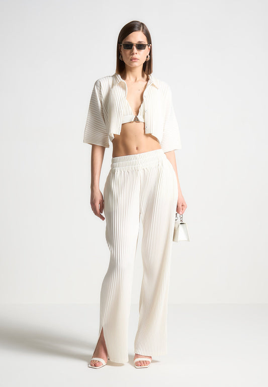 Bundfaltenhose - Off White 