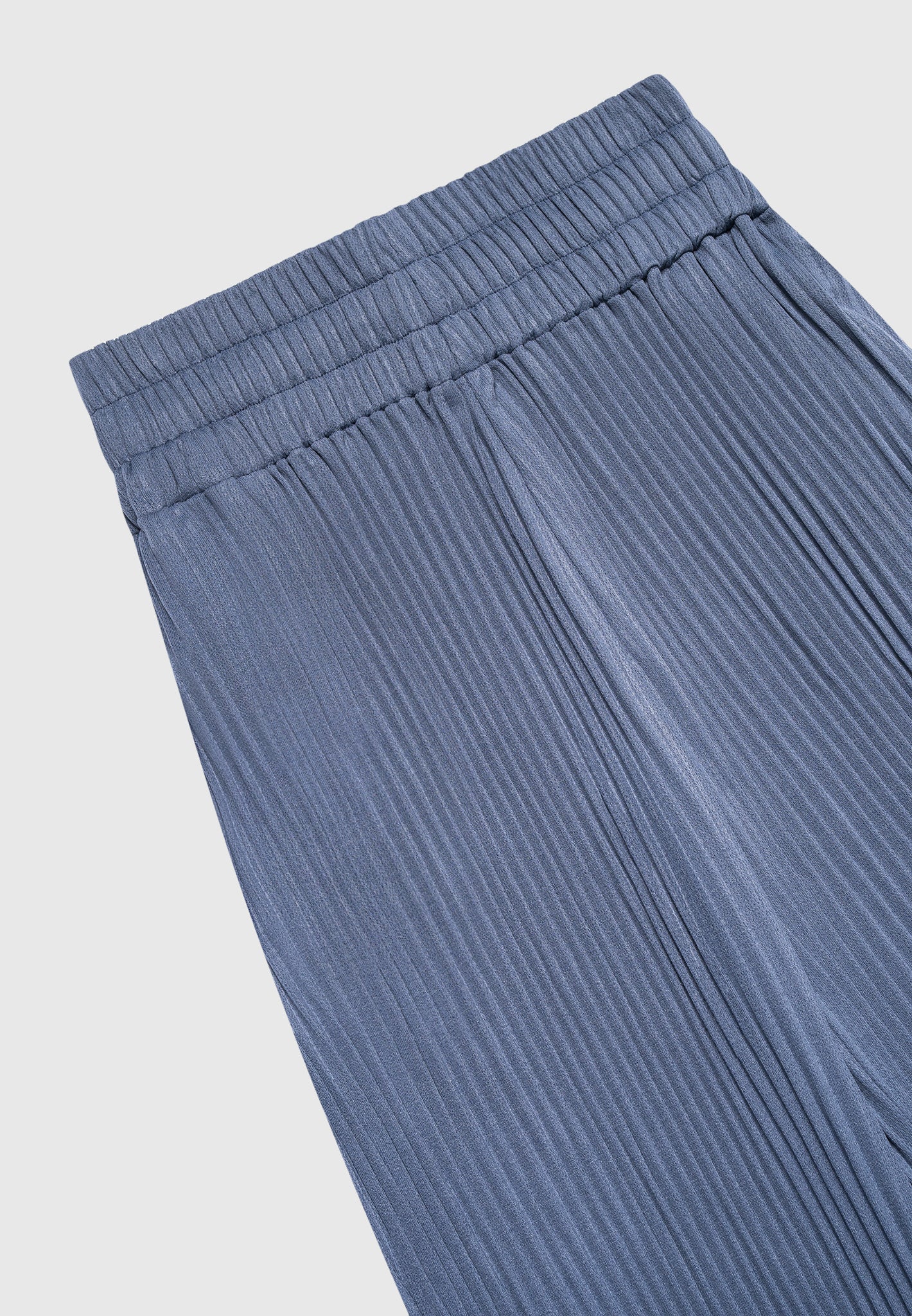 Bundfaltenhose - Stahlblau 