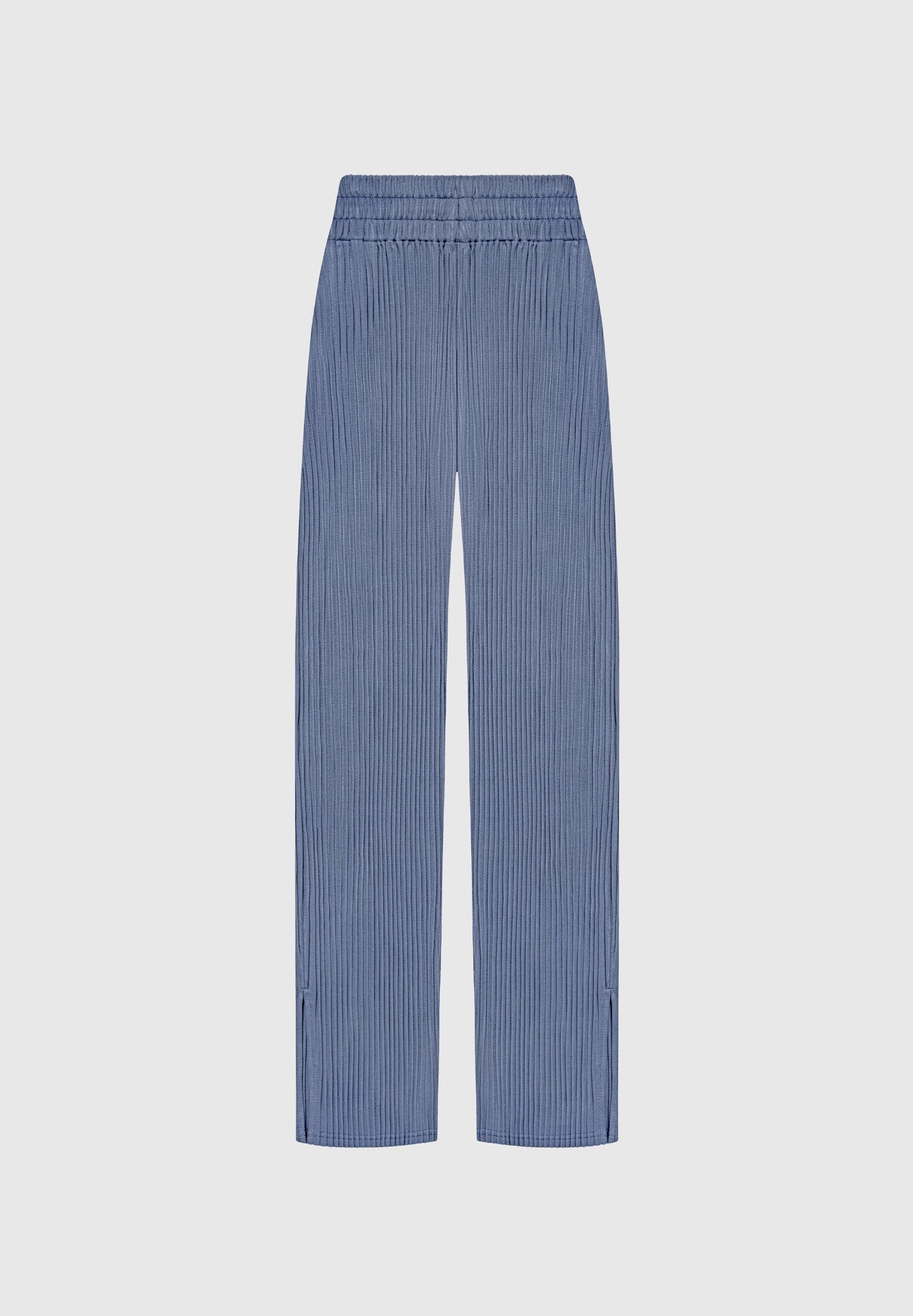 Bundfaltenhose - Stahlblau 