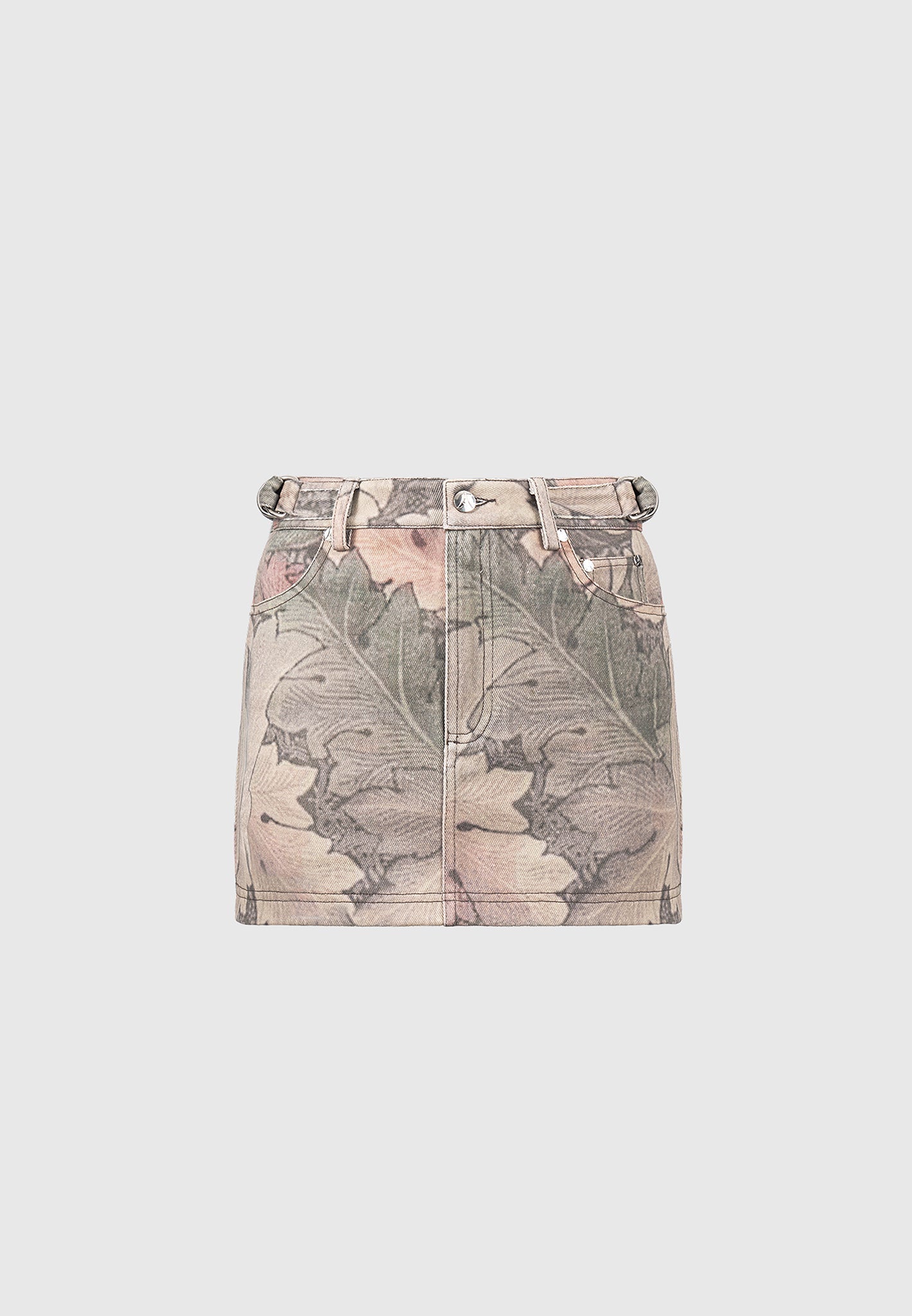 Renaissance Camo Minirock - Mehrfarbig