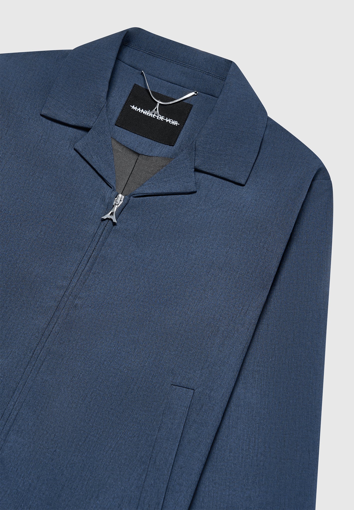 Jacke mit Reverskragen - Blau