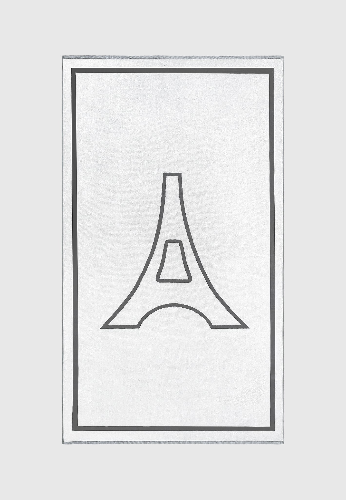 Manière De Voir Reversibles Eiffel-Handtuch – Grau/Weiß 