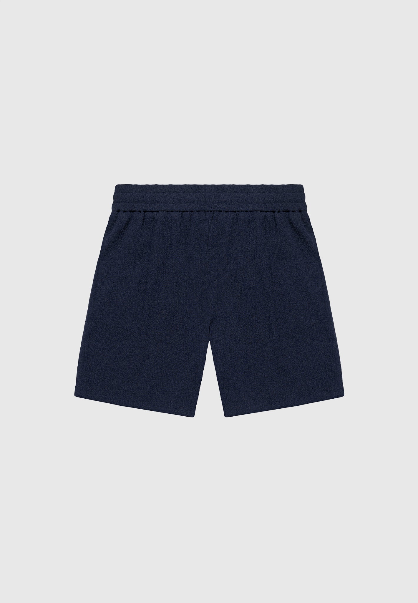 Seersucker-Shorts - Marineblau